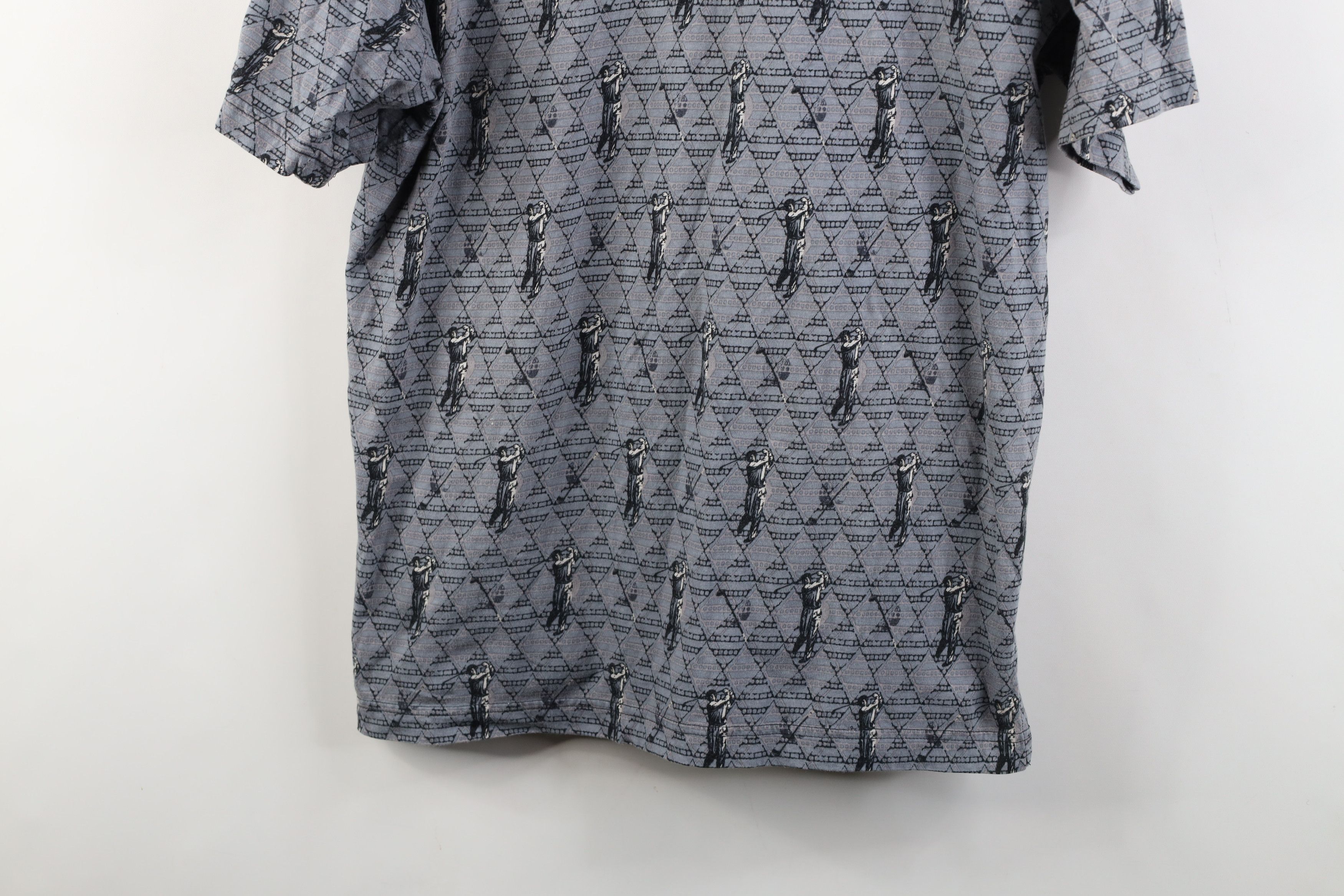 Vintage Vintage 90s Streetwear All Over Print Golf Polo Shirt Size US L / EU 52-54 / 3 - 3 Thumbnail