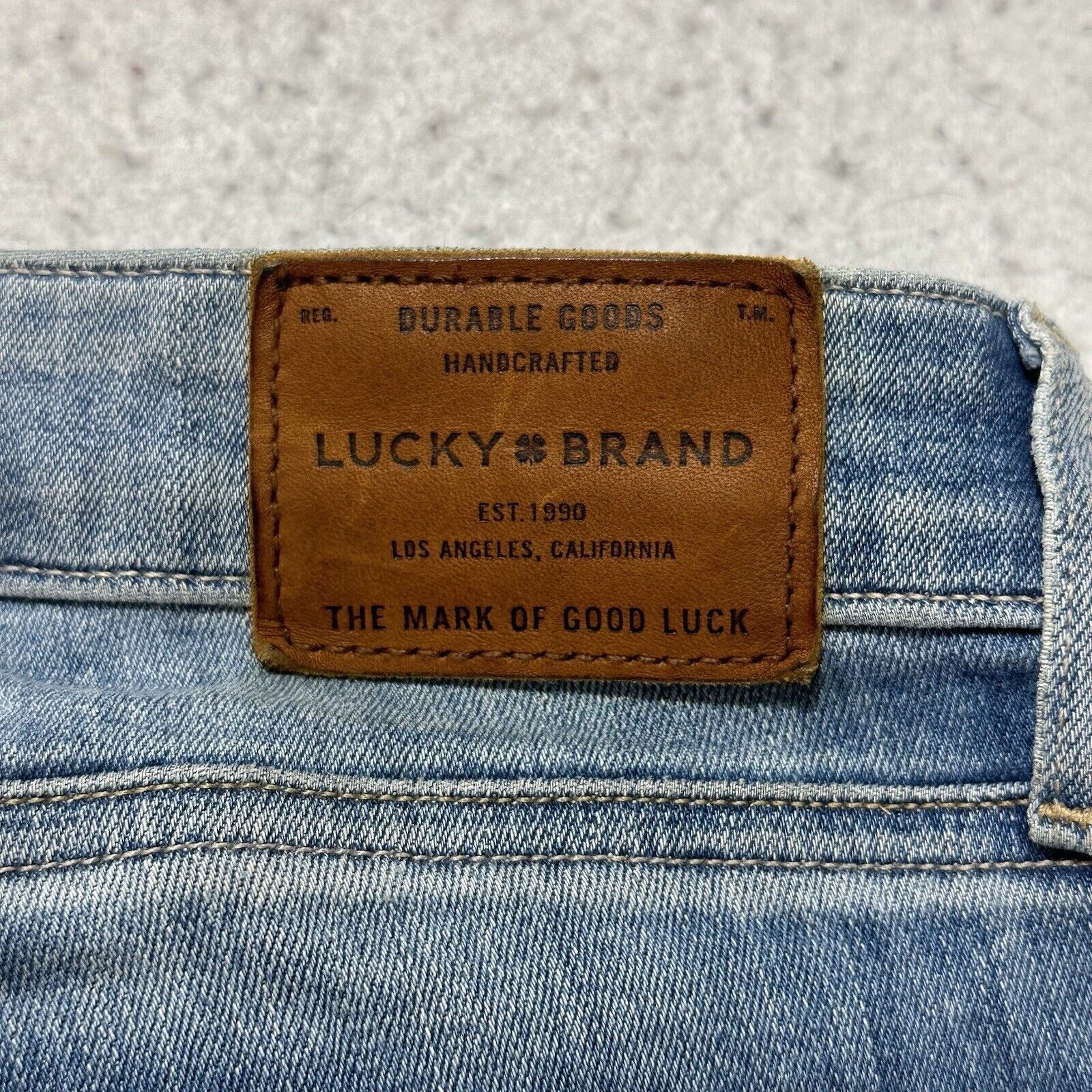 Lucky Brand Lucky Brand 6 / 28 Skinny Mid Rise Blue Stretch Jeans 30x29 Size 28" / US 6 / IT 42 - 8 Thumbnail
