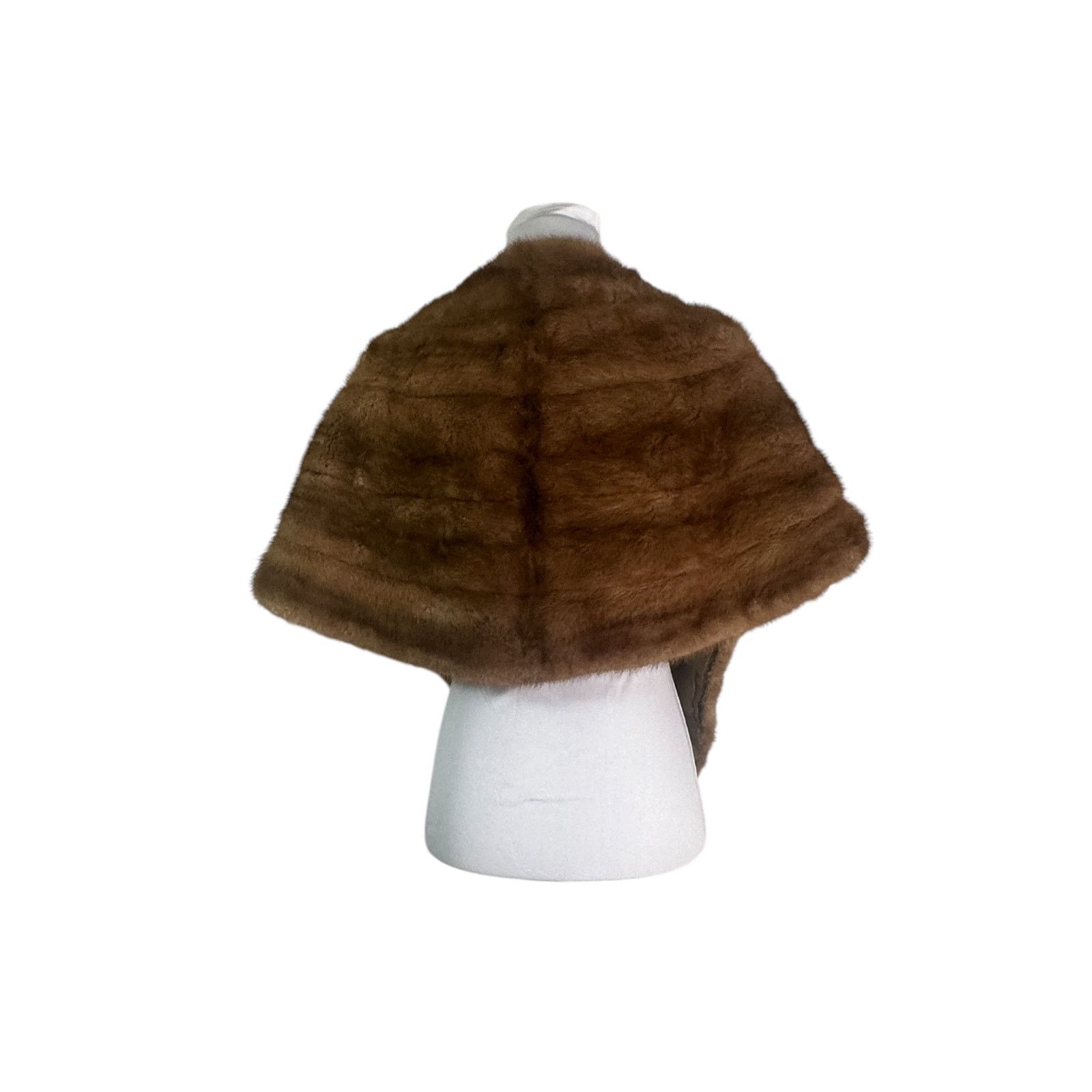 Vintage Vintage 1960s Van Dyke Brown Mink Fur Stole Wrap Size ONE SIZE - 4 Thumbnail