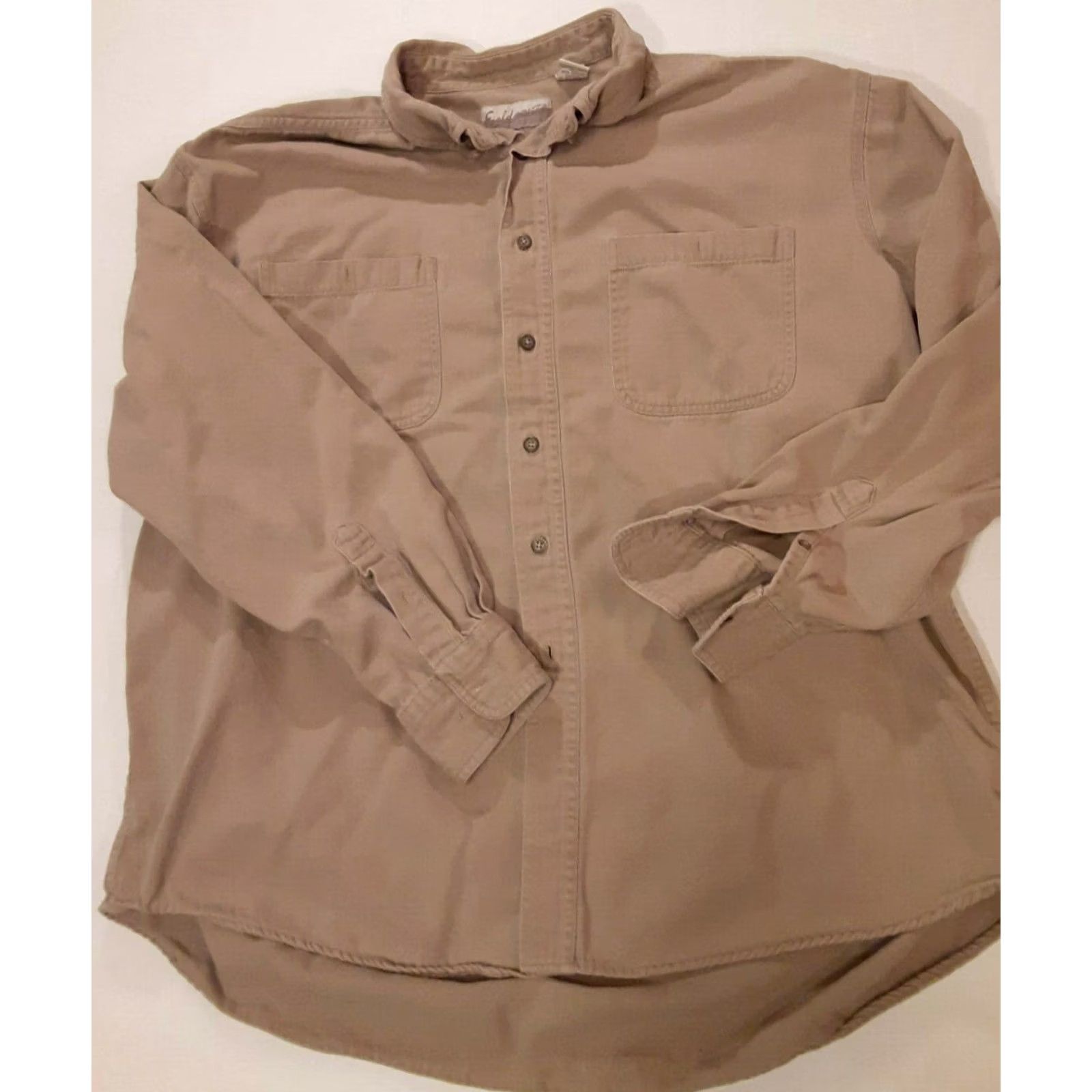 Vintage Vintage Field Master Khaki/Tan Button-Up Shirt - LG Regular - Heavy Duty Size US L / EU 52-54 / 3 - 2 Thumbnail