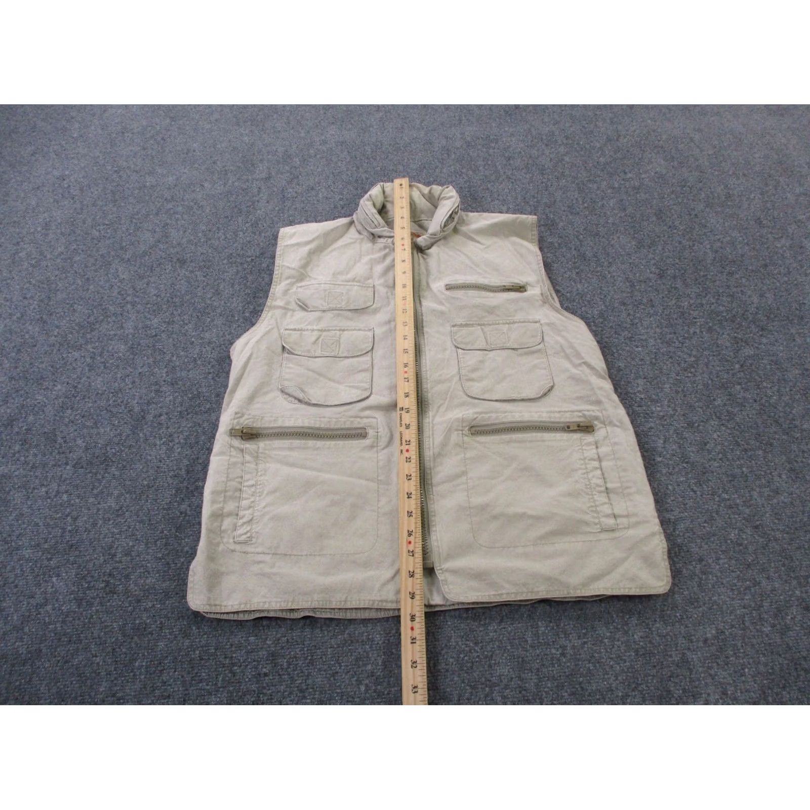 Banana Republic VINTAGE Banana Republic Vest Jacket Mens L Beige Windbreaker Zip Pockets Hooded Lightweight Hiking Outdoors Camper Camping Shirt? Size US L / EU 52-54 / 3 - 3 Thumbnail