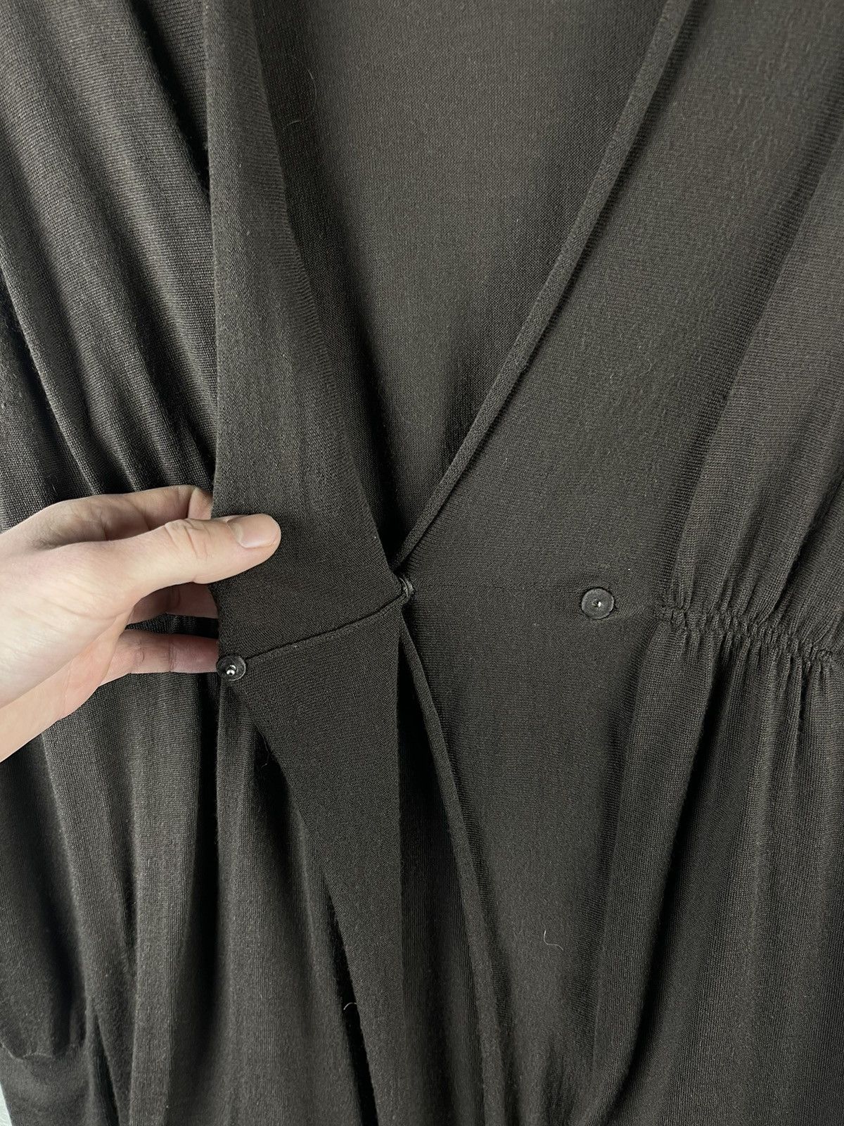 Other Rivamonti Wool Wrap-Front Knit Dress Long Cardigan Brown Size XL / US 12-14 / IT 48-50 - 5 Thumbnail