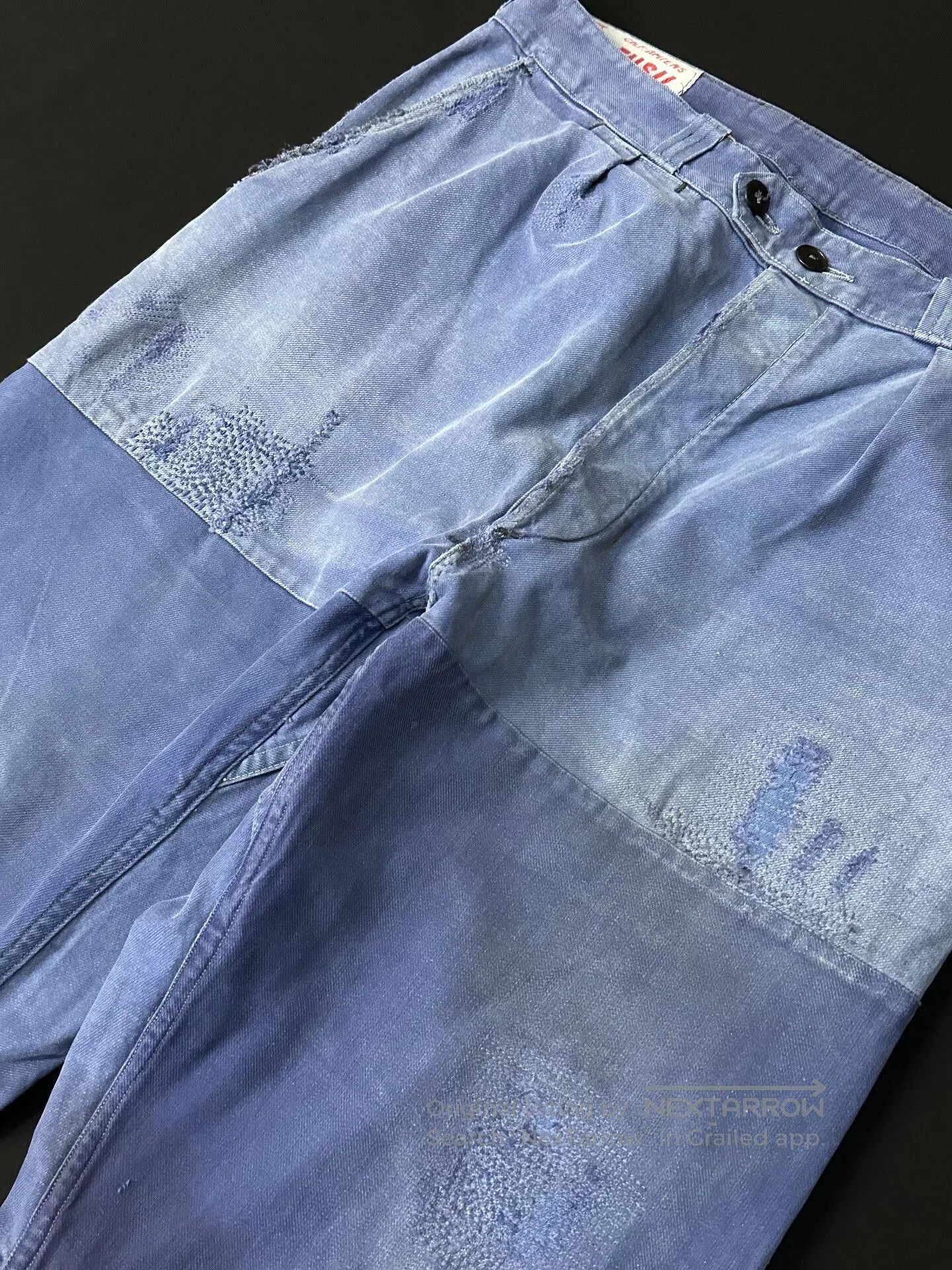 Vintage Vintage Boro French Workwear Canvas Pants. Size US 31 - 4 Thumbnail