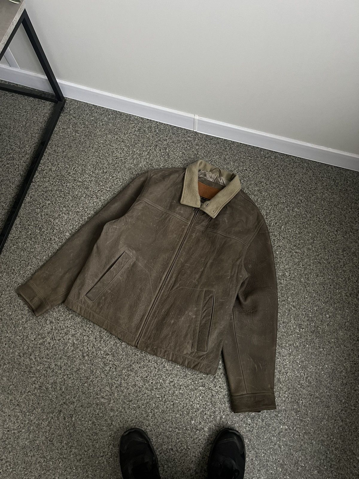 Timberland Vintage Timberland Leather Jacket sz M Size US M / EU 48-50 / 2 - 1 Thumbnail