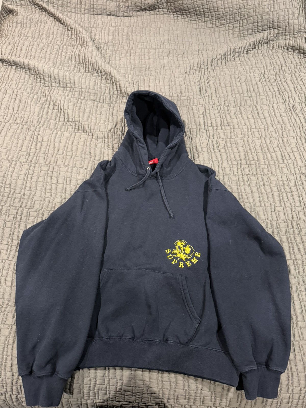 Supreme Supreme Wild Embroidered Hooded Sweatshirt 'Navy' Size US L / EU 52-54 / 3 - 1 Thumbnail