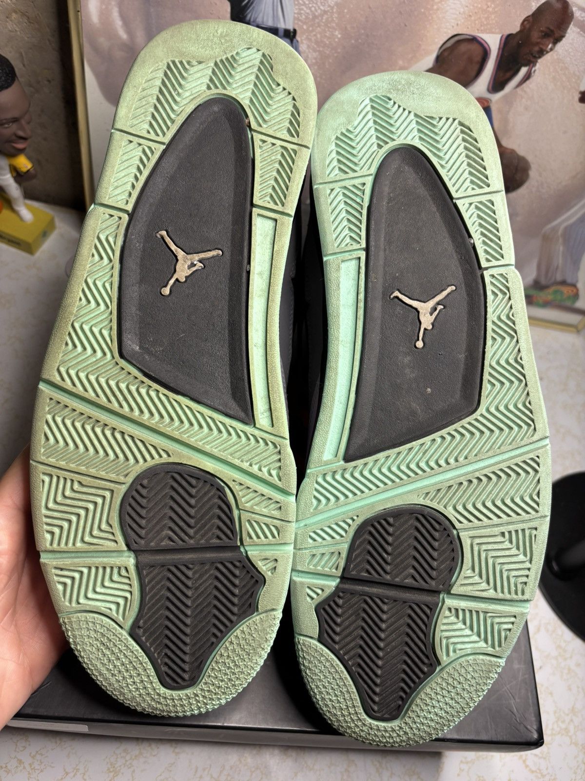Jordan Brand Jordan Retro 4 ‘green glow’ Size US 13 / EU 46 - 5 Thumbnail