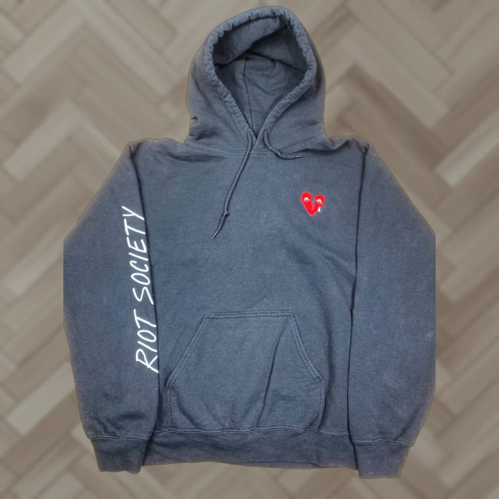 Vintage Riot Society Hoodie Black Mens Small Embroidered #6675 Size US S / EU 44-46 / 1 - 1 Thumbnail