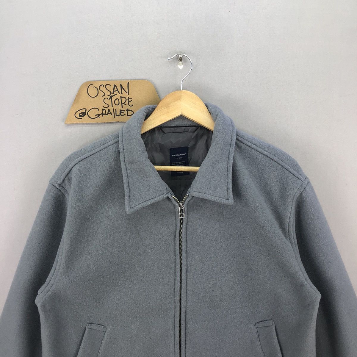 Japanese Brand Back Number Old Money Minimalist Wool Jacket Size US M / EU 48-50 / 2 - 4 Thumbnail