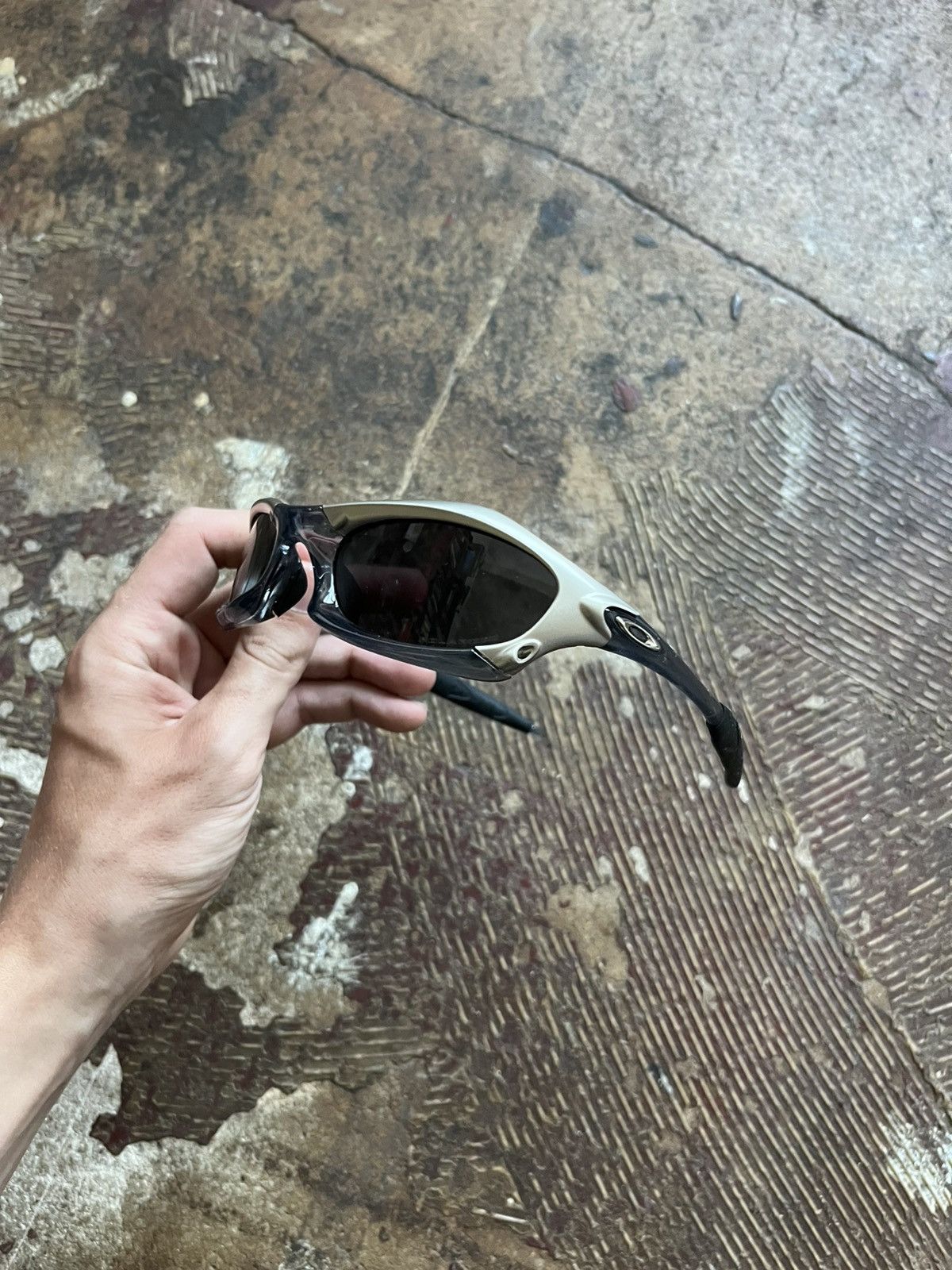 Vintage Vintage Prada Sunglasses Grey silver splice shades glasses Size ONE SIZE - 1 Thumbnail