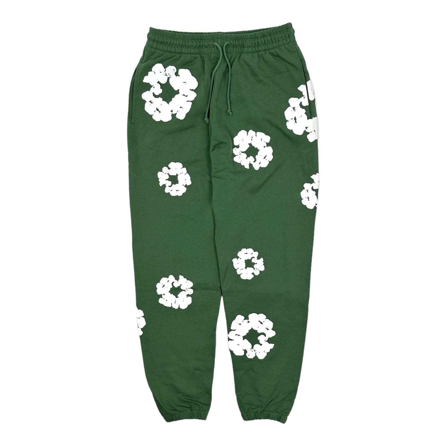 DENIM TEARS The Cotton Wreath Sweatpants Green Size US 40 / EU 56 - 1 Thumbnail