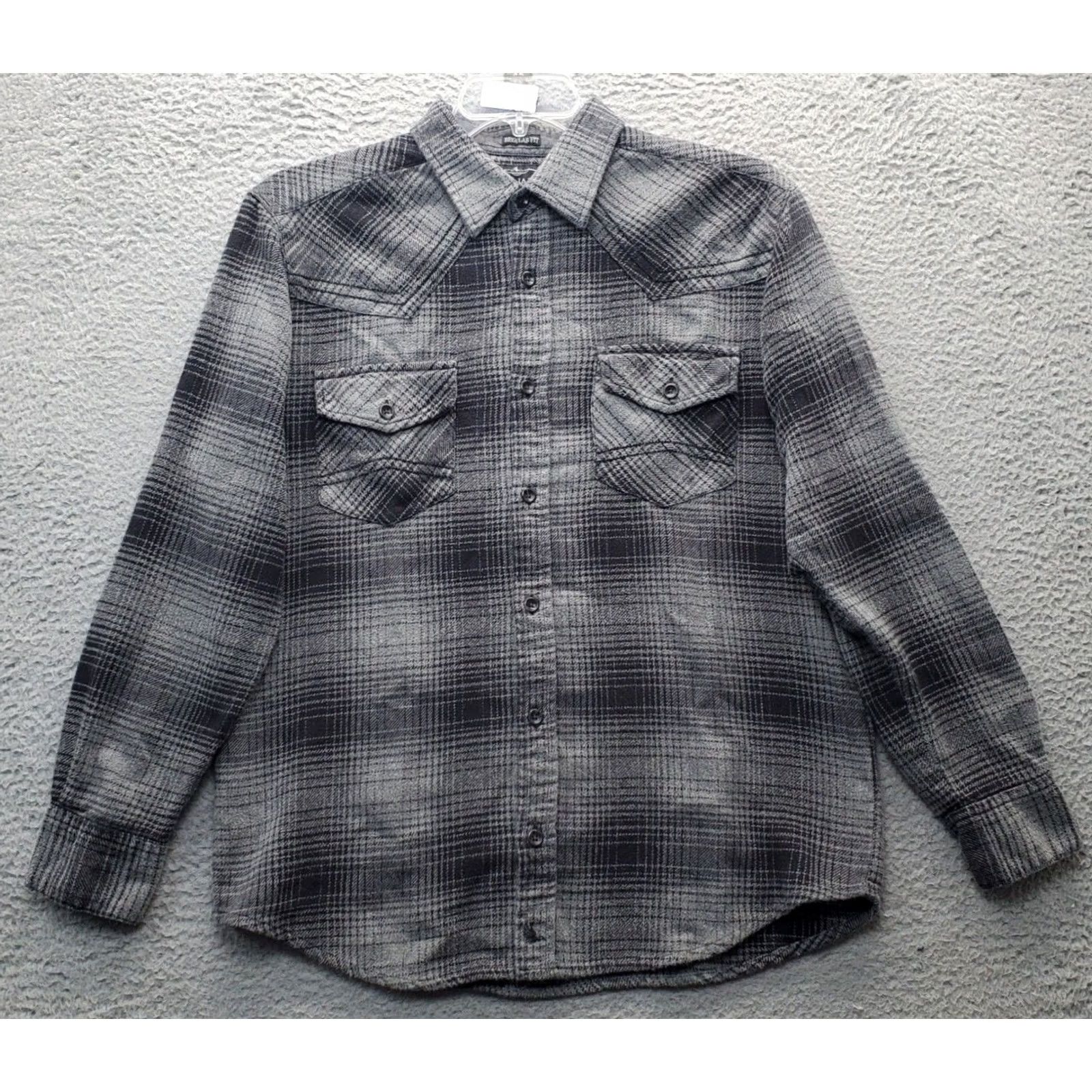 Cody James Cody James Flannel Shirt Men Large Multi Plaid Long Sleeve Collared Button Down: Mens Size L Size US L / EU 52-54 / 3 - 2 Thumbnail