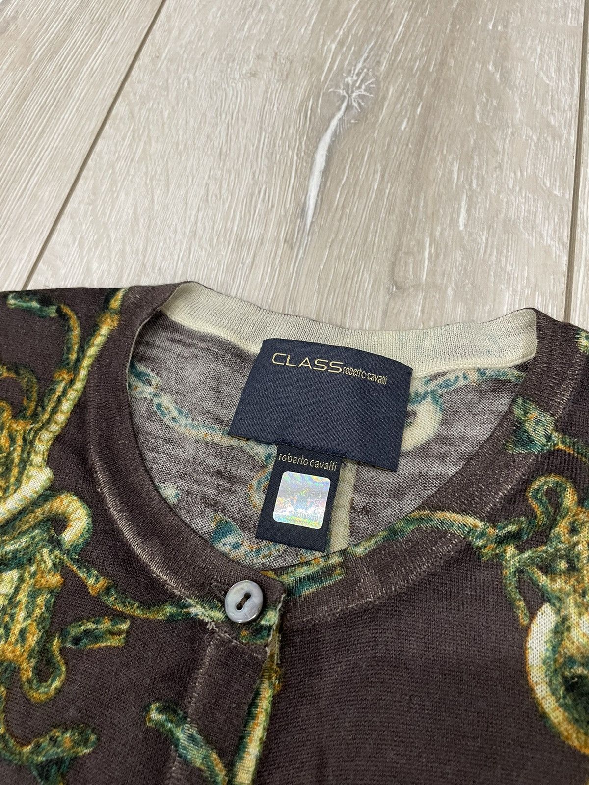 Designer × Just Cavalli × Roberto Cavalli Roberto Cavalli Class snake logo cardigan long sleeve Size M / US 6-8 / IT 42-44 - 5 Thumbnail