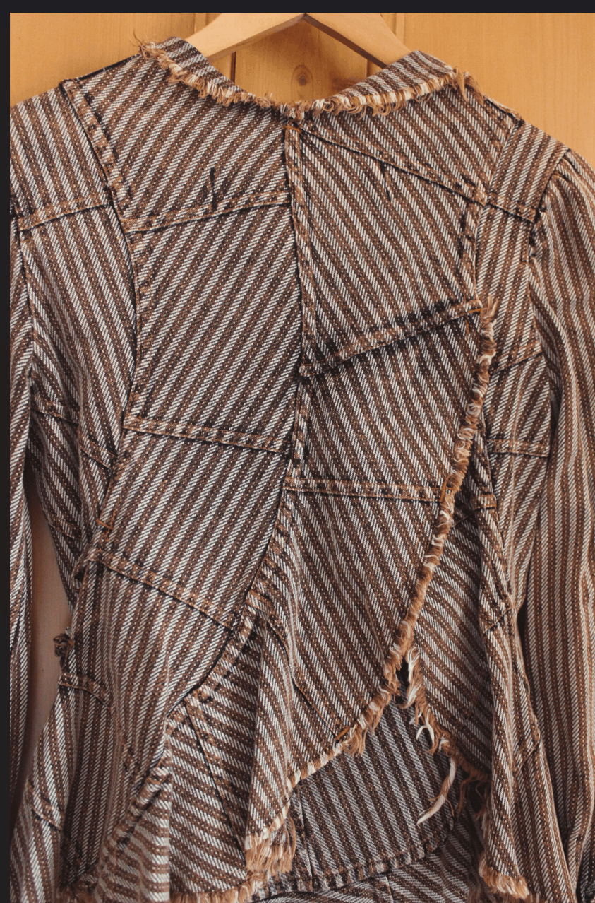 Junya Watanabe Junya Watanabe 2002 distressed spiral blouse Size S / US 4 / IT 40 - 5 Thumbnail
