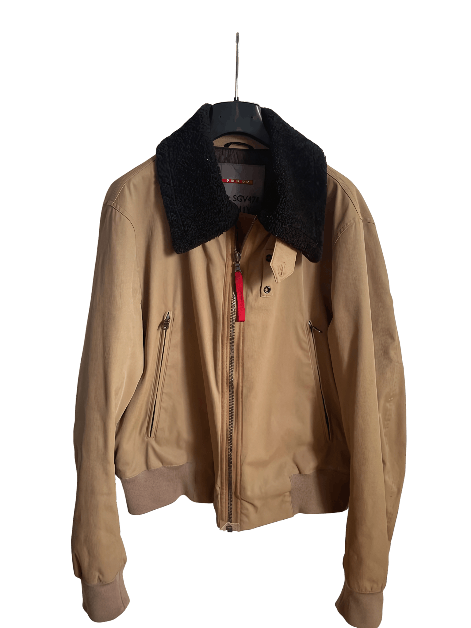 SHEEP FUR COLLAR PADDED JACKET