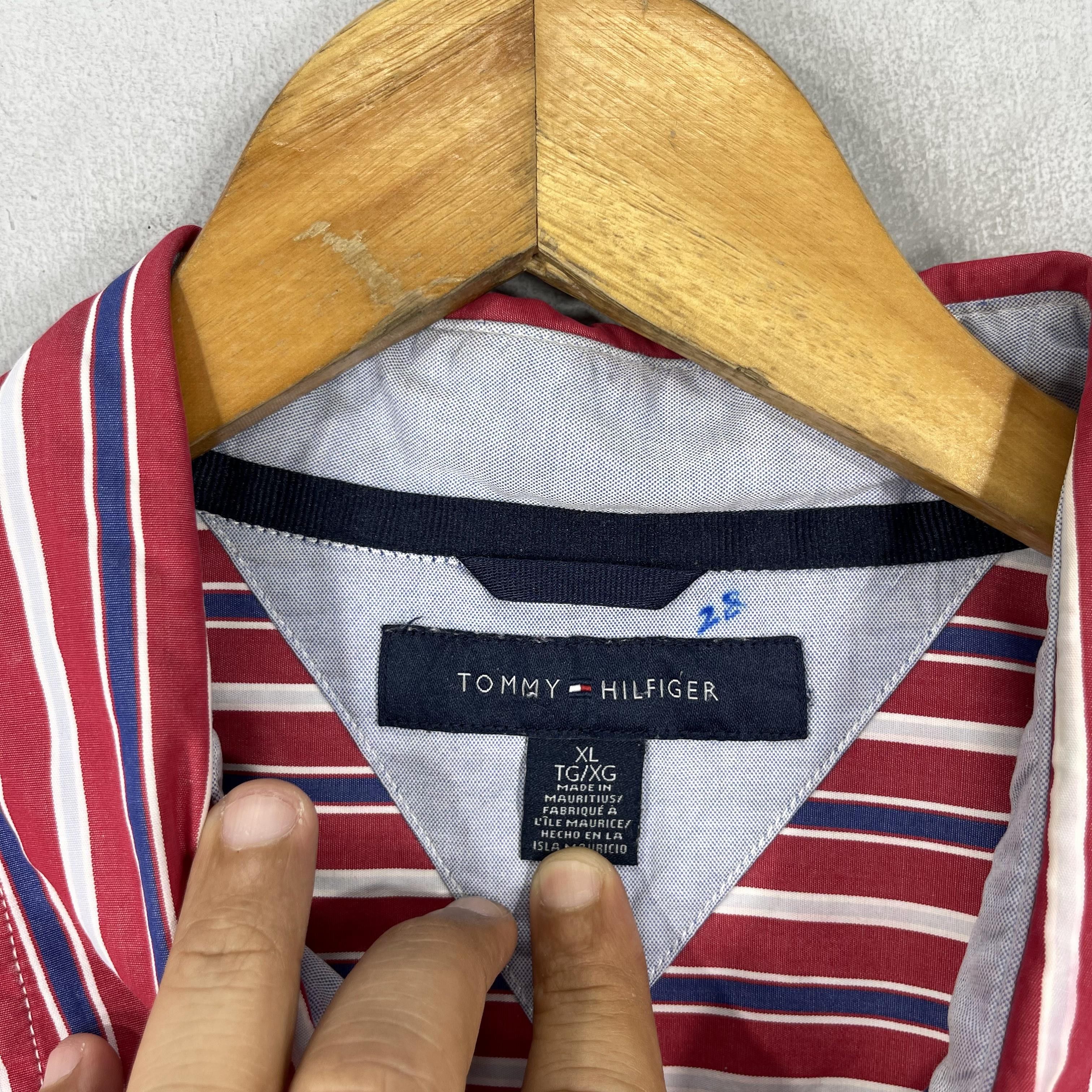 Tommy Hilfiger Vintage 90s TOMMY HILFIGER Retro Stripes Oxfords Shirt Size US XL / EU 56 / 4 - 5 Thumbnail