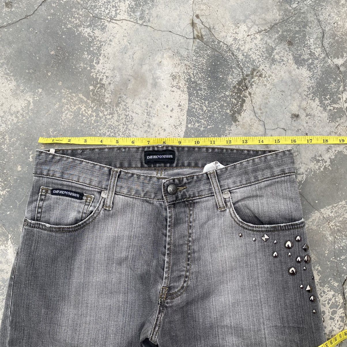 Emporio Armani Vintage Studded EMPORIO ARMANI Jeans Size US 30 / EU 46 - 7 Thumbnail