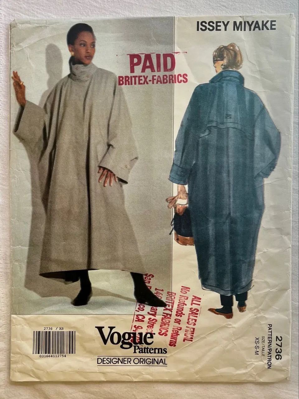 Issey Miyake Vintage 80’s Issey Miyake Windcoat Oversized Coat Size US M / EU 48-50 / 2 - 21 Thumbnail