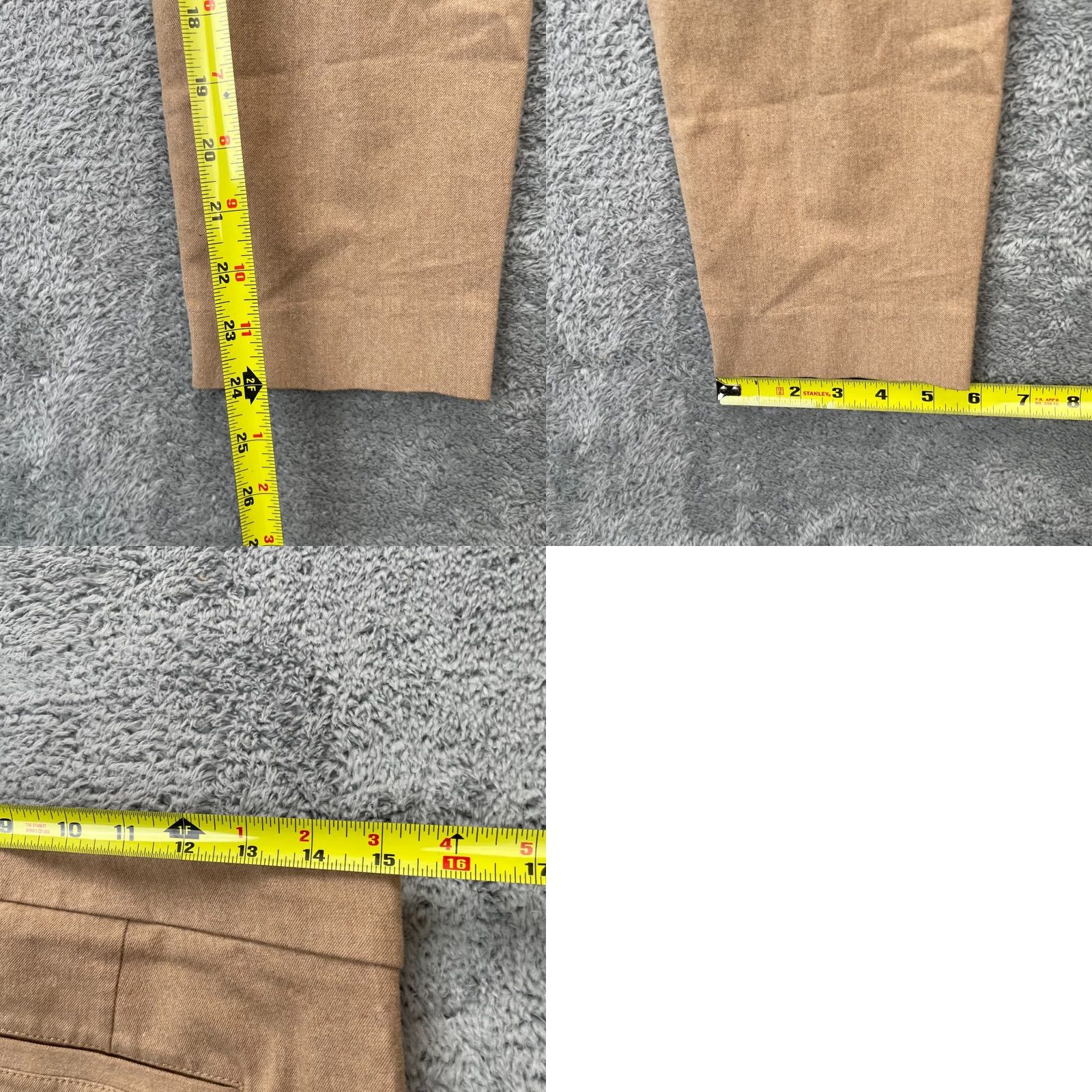 Banana Republic Banana Republic Pants Womens 4 Beige Sloan Stretch Ankle Straight Leg Formal Slimming Pockets City Preppy Size 27" / US 4 / IT 40 - 8 Thumbnail
