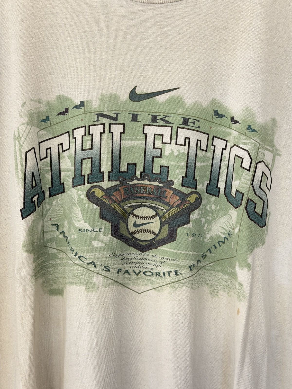 Nike Vintage Nike Baseball ⚾️ 90's made in USA T-shirt Size US XL / EU 56 / 4 - 2 Thumbnail