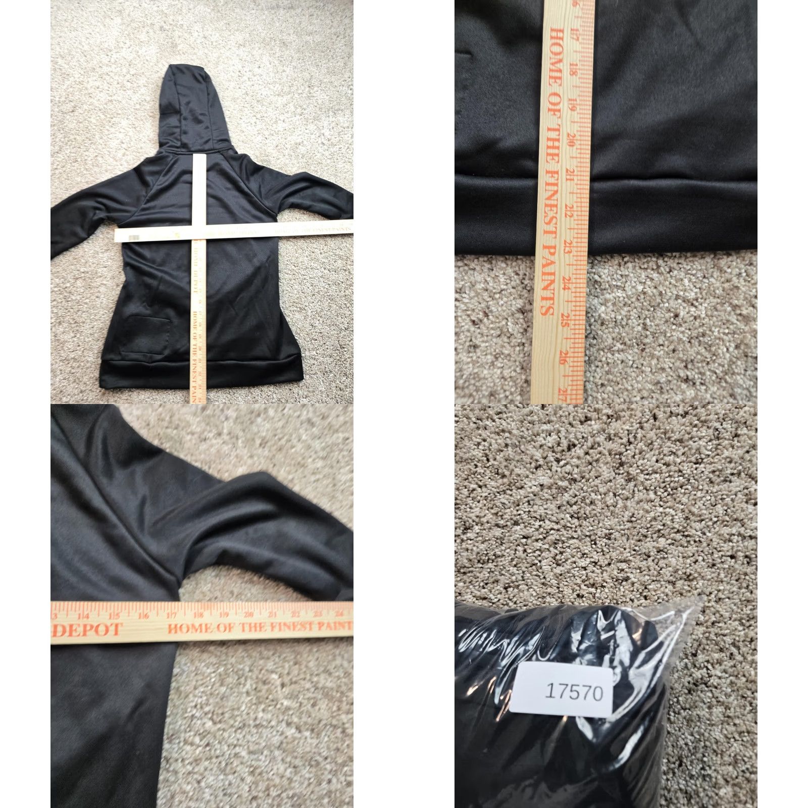 Musto MUSTO Evolution Tech Hoodie Womens 4 Black NWT Pulse Raglan Sleeve Logo Pocket Crew Neck Pullover Sweatshirt All Seasons Lightweight Activewear Fall Size S / US 4 / IT 40 - 9 Thumbnail