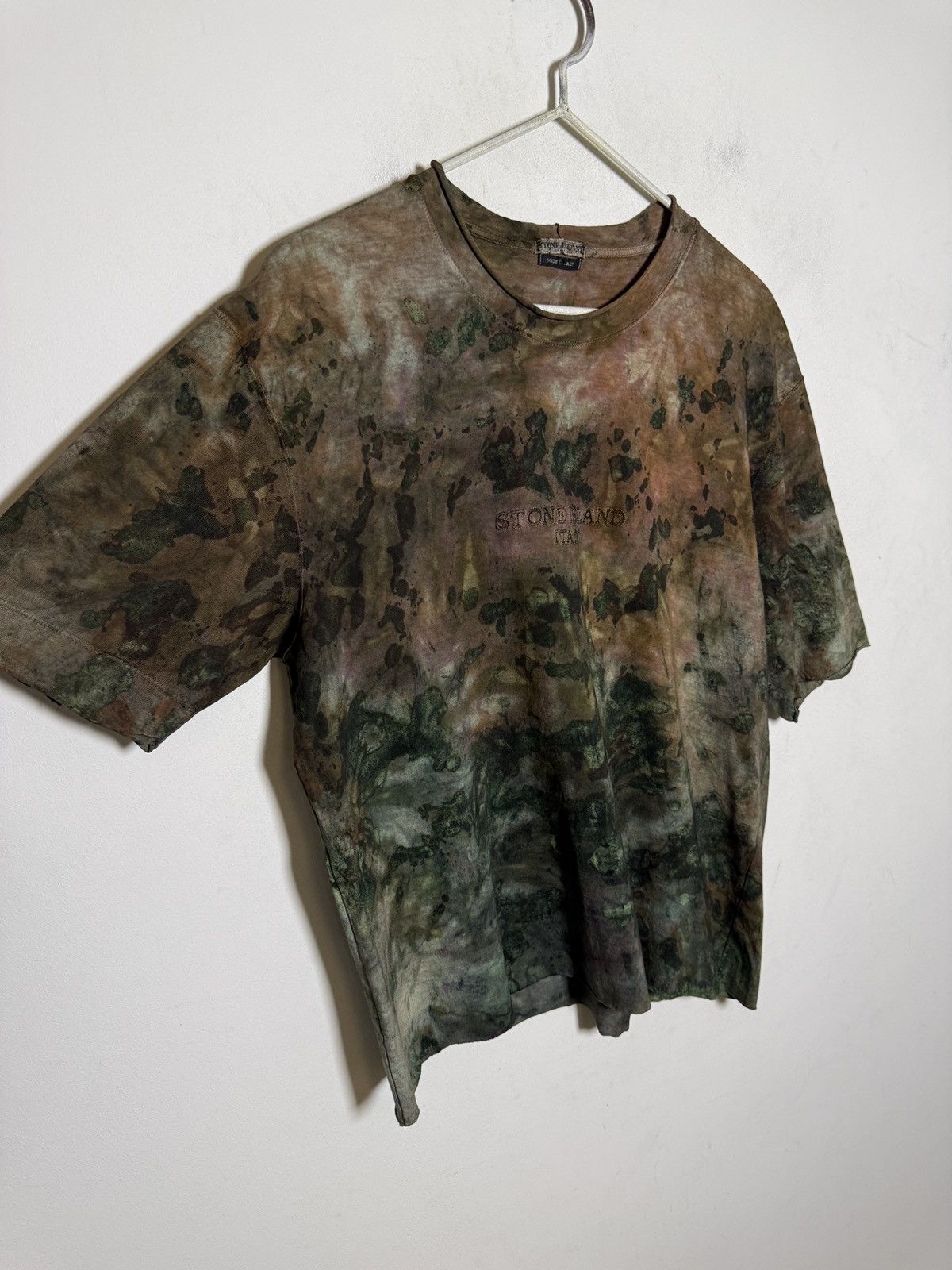 Stone Island stone island y2k crop dyed t shirt s-m moss mold Size US M / EU 48-50 / 2 - 4 Thumbnail