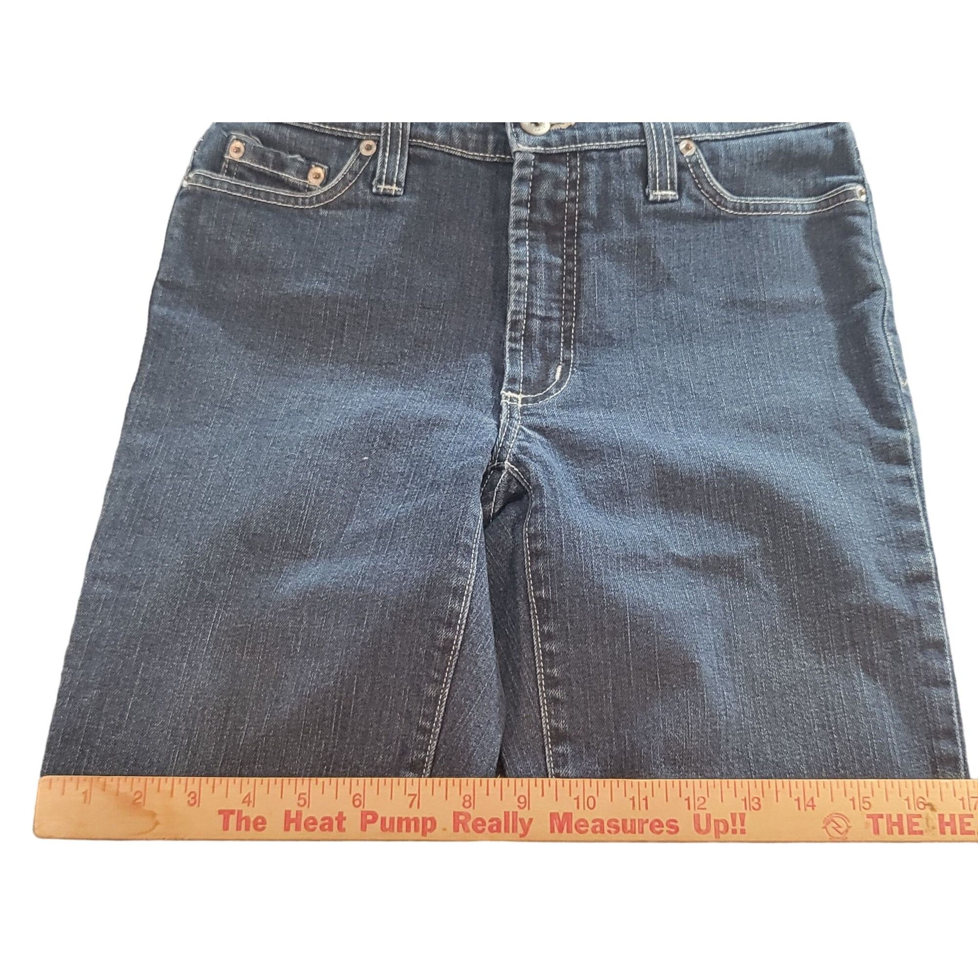 Poeme Bohemian Karen Kane Jeans Women Sz 6 Blue Denim Straight Leg Regular Size 28" / US 6 / IT 42 - 4 Thumbnail