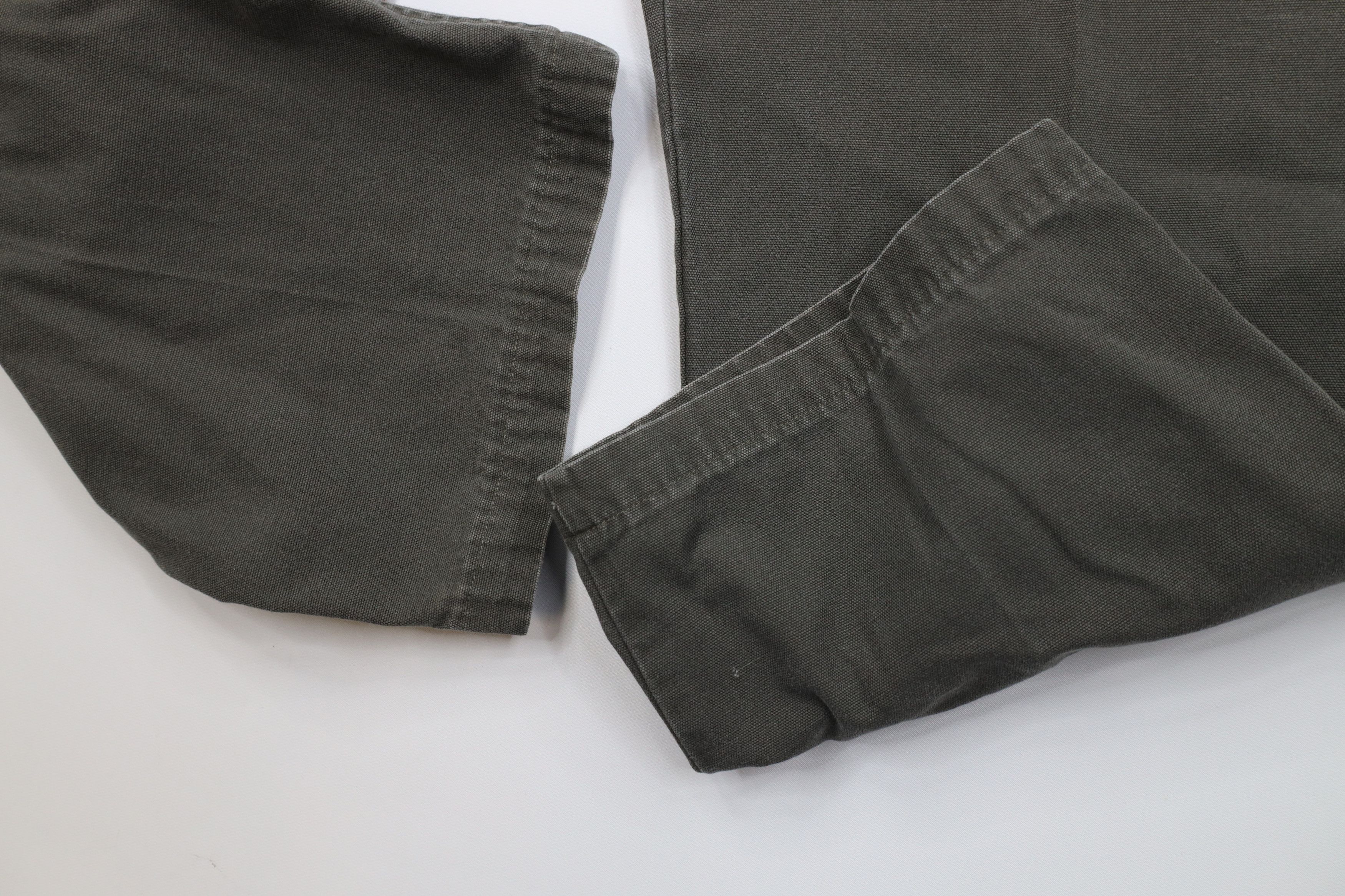 Eddie Bauer Vintage 90s Eddie Bauer Canvas Wide Leg Utility Pants Green Size US 40 / EU 56 - 6 Thumbnail
