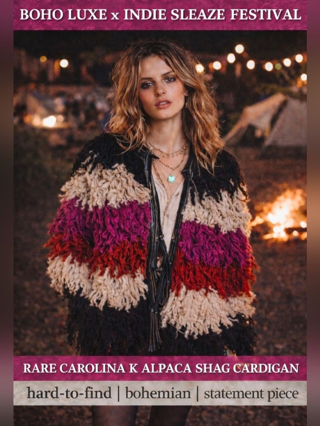 Carolina K Carolina K Alpaca Shag Cardigan | Indie Sleaze Boho Luxe Fes Size XS / US 0-2 / IT 36-38 - 1 Thumbnail