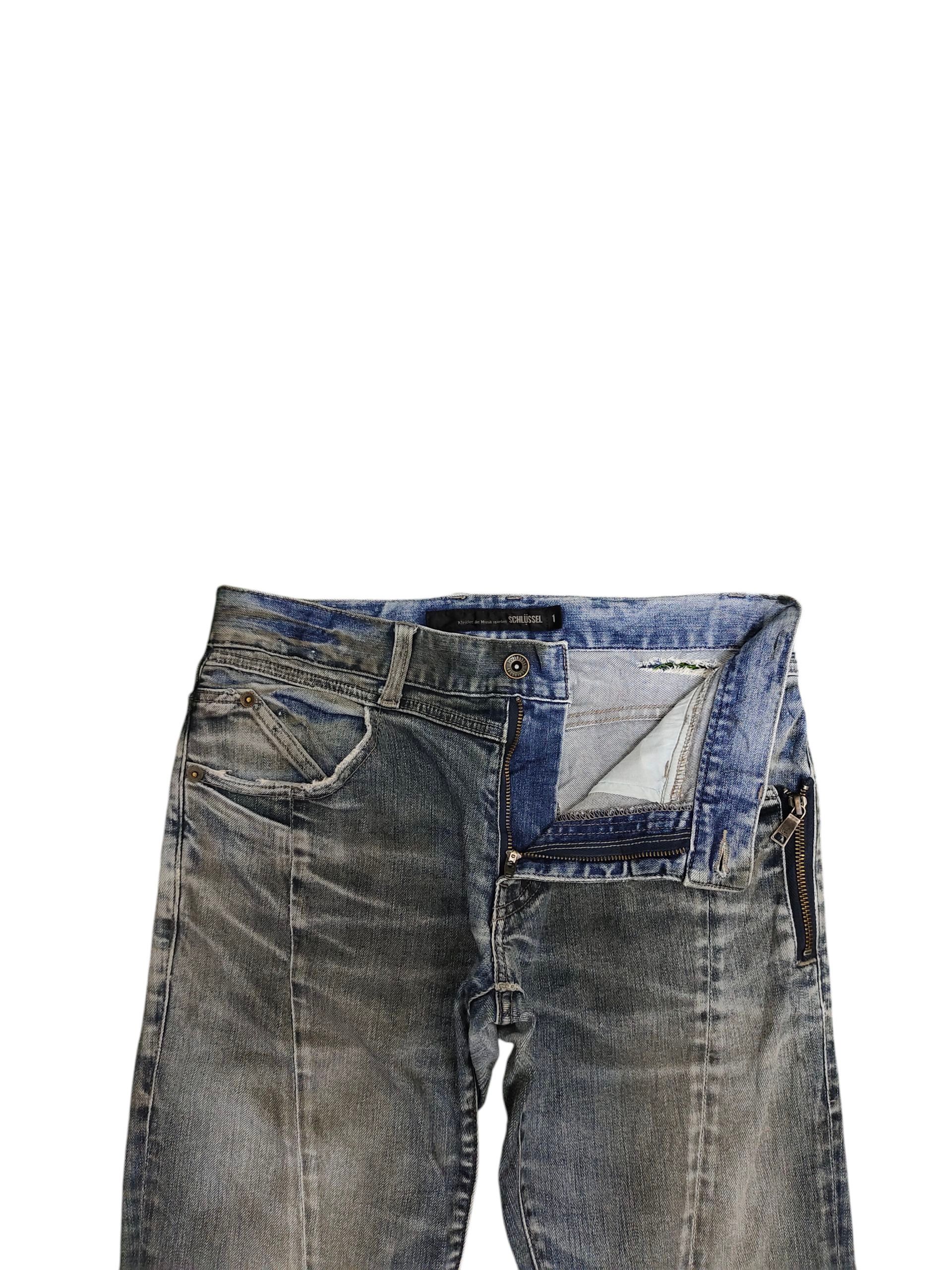 Schlussel Japanese Brand Schlussel Clawmark Distress Faded Jeans Size US 28 / EU 44 - 7 Thumbnail