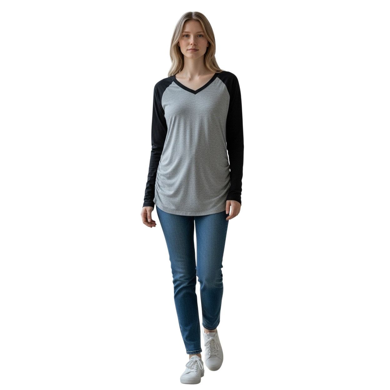 The Unbranded Brand Oakgarden Long Sleeve Shirt Size Small Gray Black Sleeves Size S / US 4 / IT 40 - 2 Thumbnail