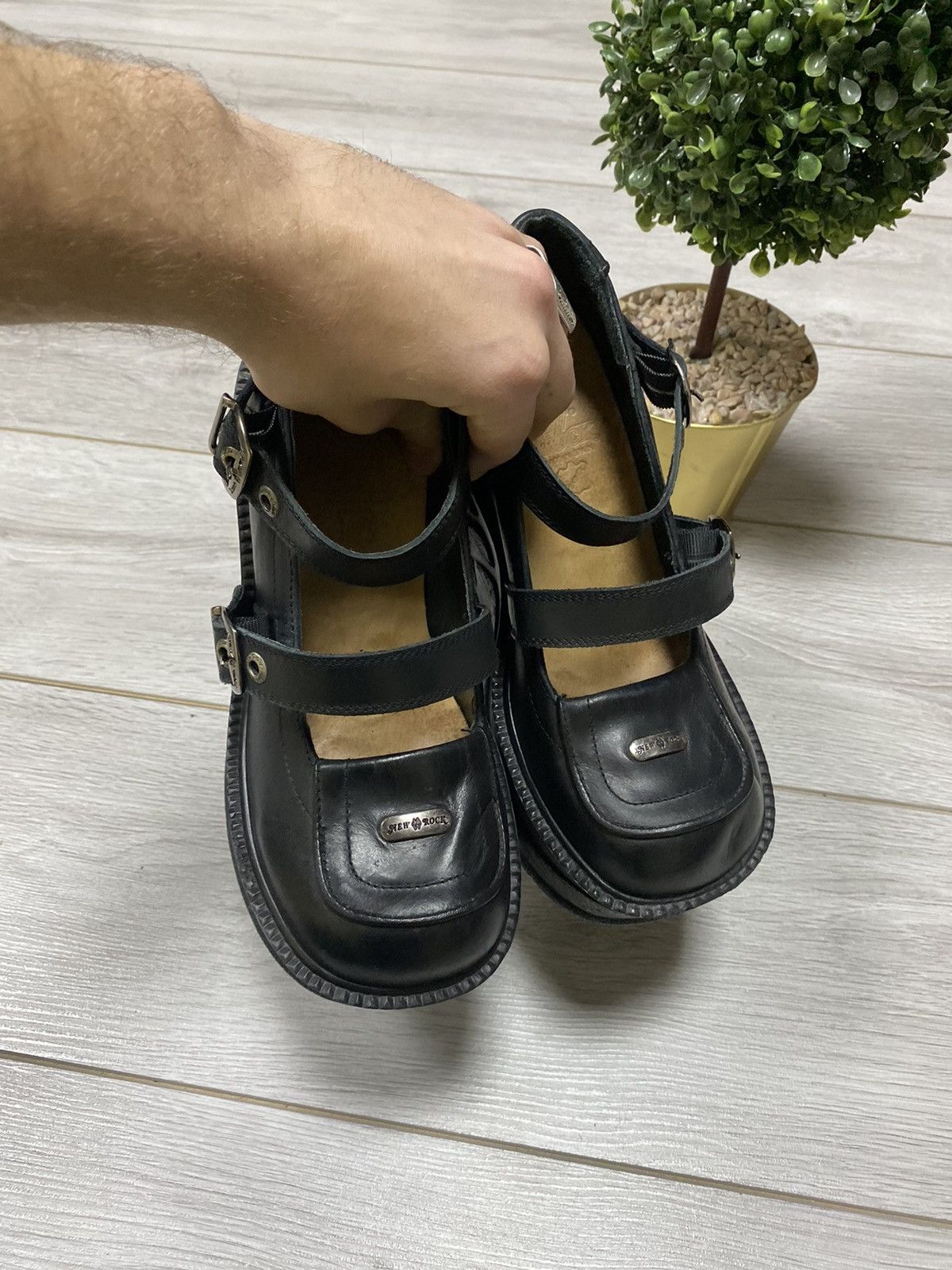 New Rock New Rock leather high boots sandals Size US 9 / IT 39 - 11 Thumbnail