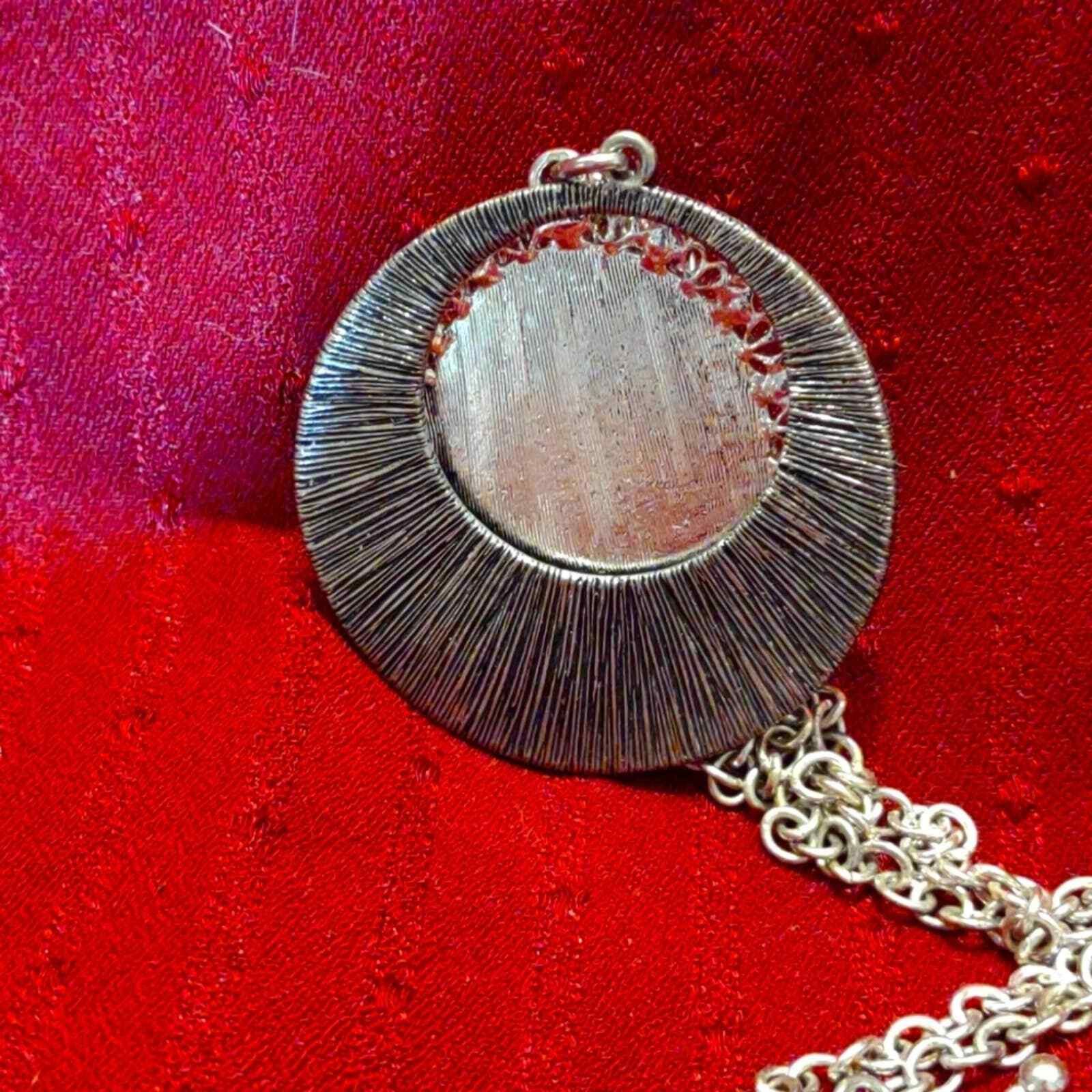 Other Stunning silver Cameo with rhinestones~reversible Size ONE SIZE - 2 Thumbnail
