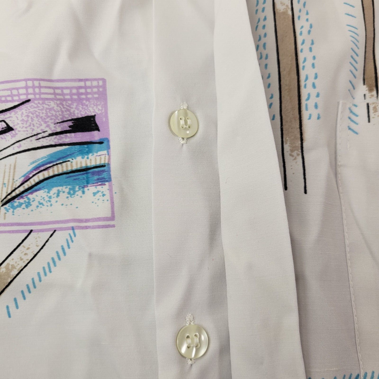 Other Gold Leaf India Vintage Geometric 80s 90s Button Up Shirt Size US L / EU 52-54 / 3 - 5 Thumbnail