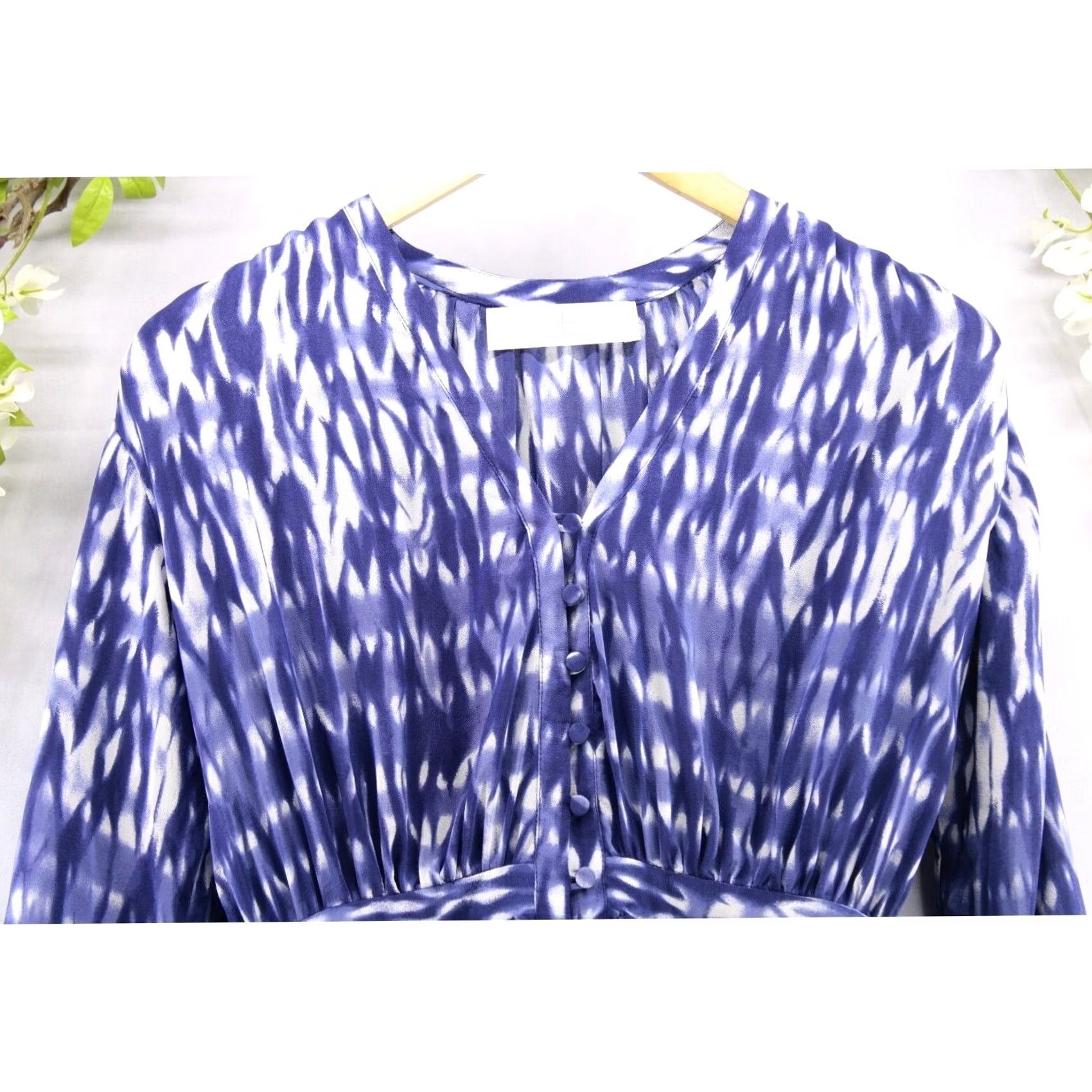THAKOON Thakoon Addition Blue Silk Print Dress Sz S Mini Casual Colorful Designer Vacation Womens Size XS / US 0-2 / IT 36-38 - 3 Thumbnail