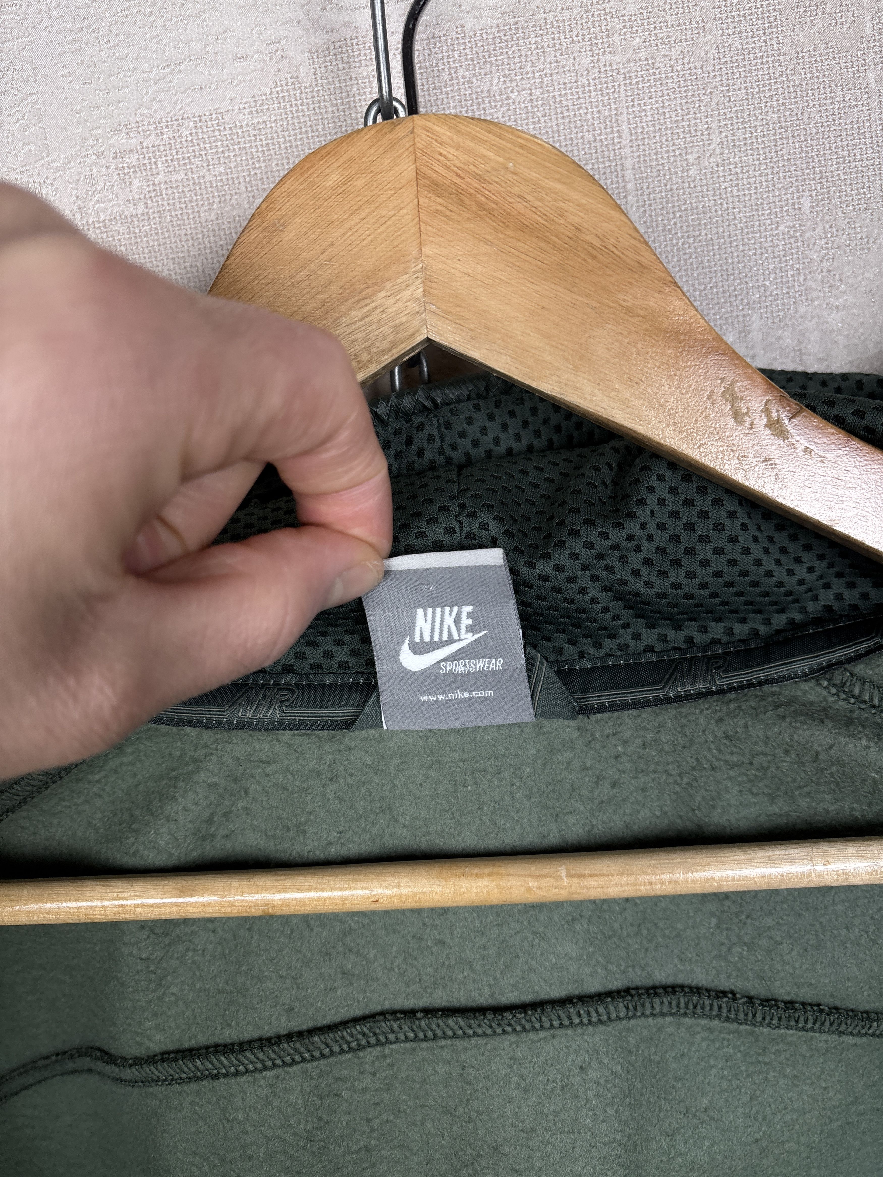 Nike 00's Nike Air Rare Vintage Geometric Zip Hoodie Gorpcore Y2K Size US M / EU 48-50 / 2 - 12 Thumbnail