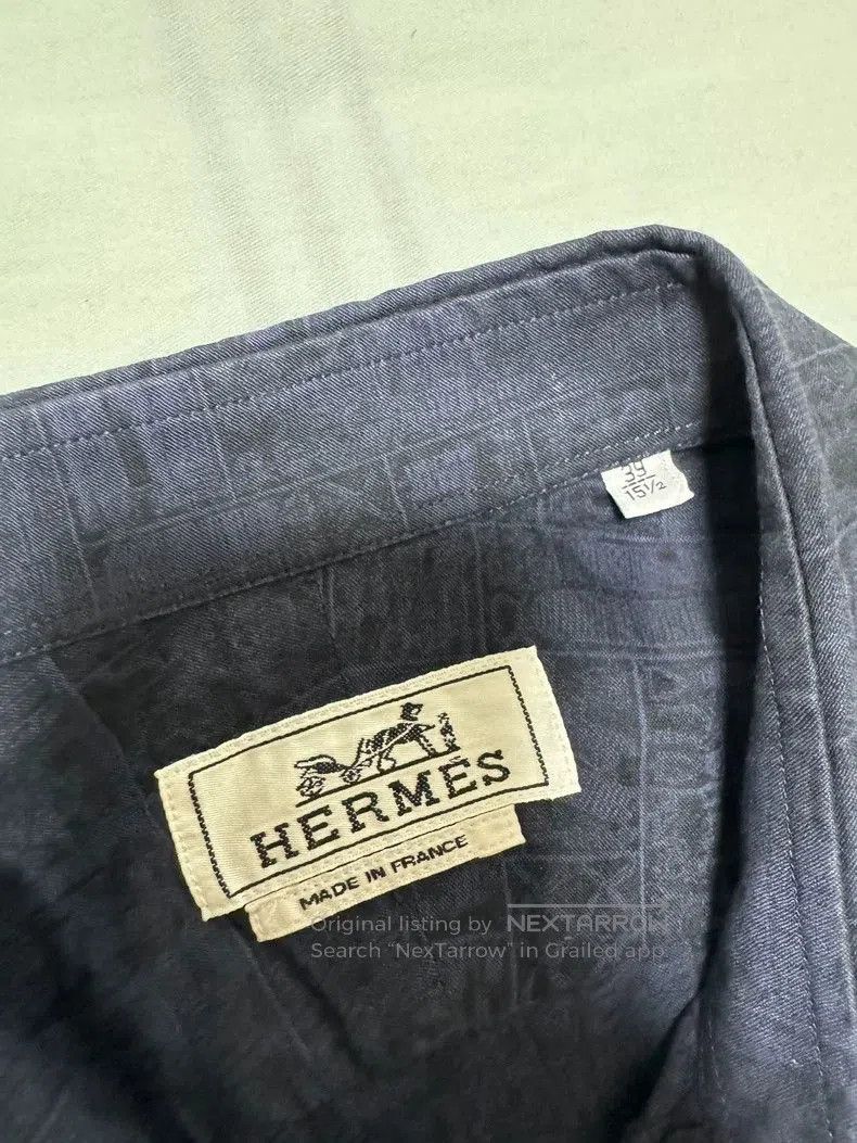 Hermes Hermes Classic Cotton Button-Up Shirt. Size US M / EU 48-50 / 2 - 7 Thumbnail