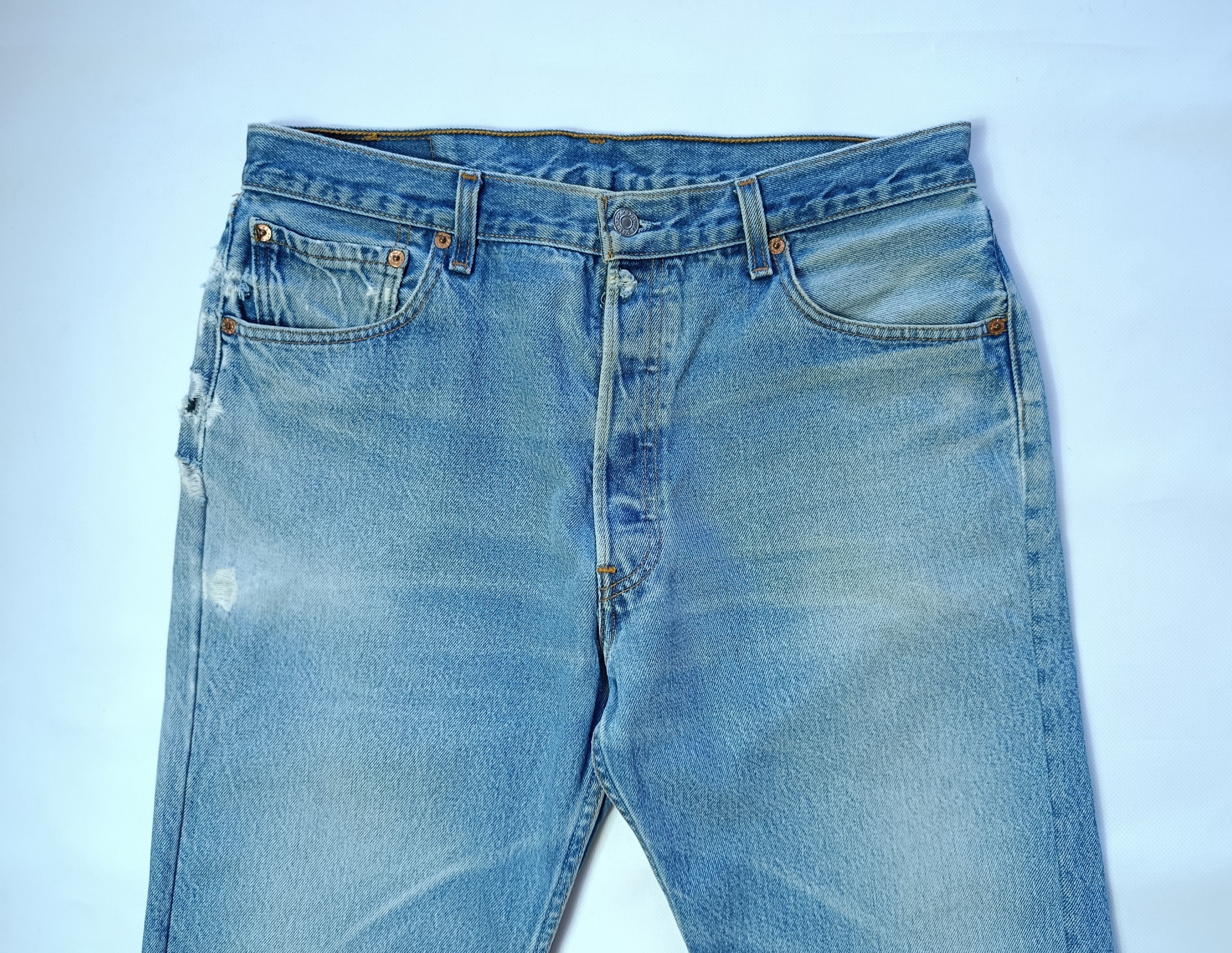 Levi's Vintage Clothing Vintage Levis 501xx Mexico Distressed Denim Pants Size US 32 / EU 48 - 2 Thumbnail