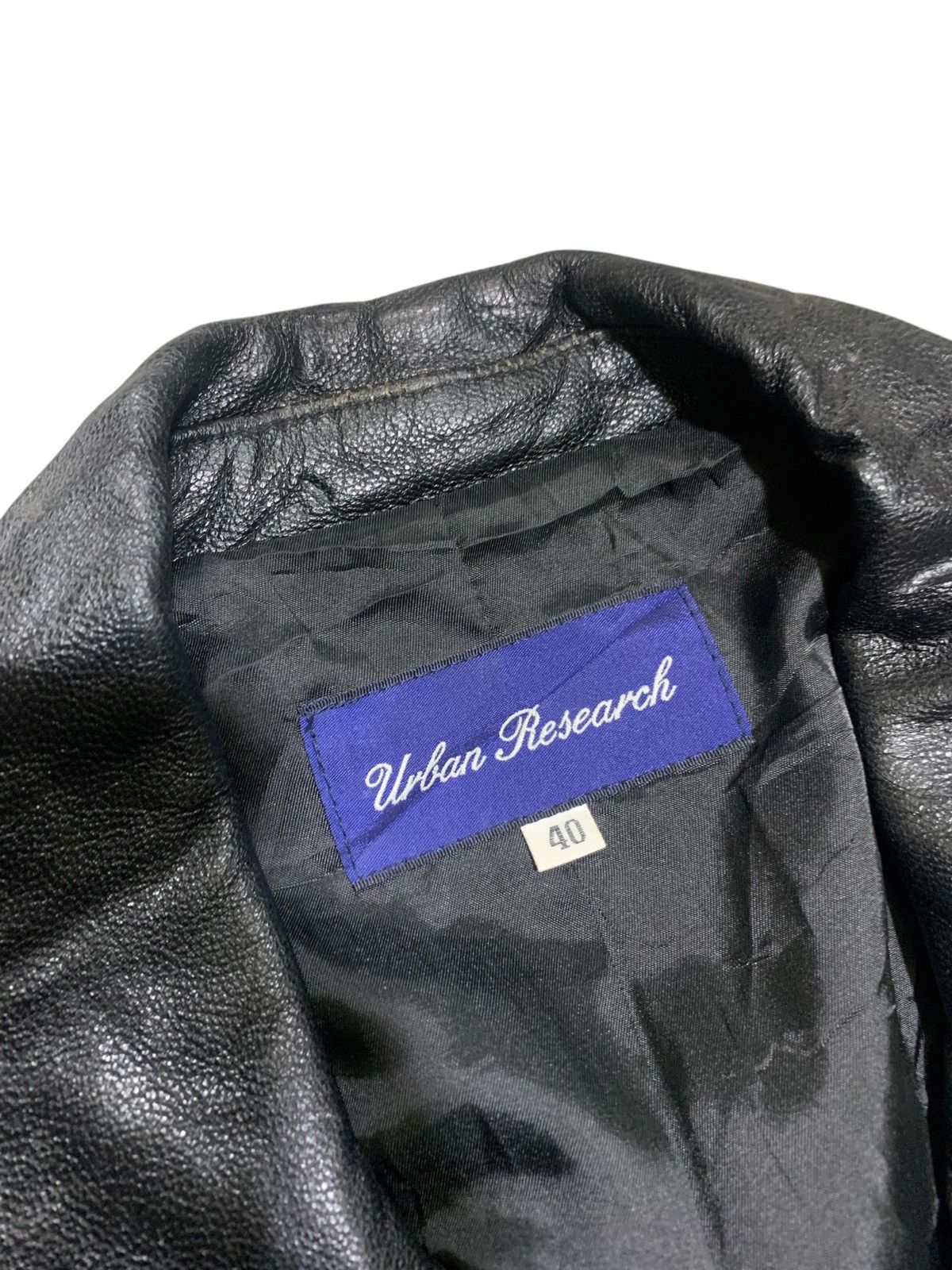 URBAN RESEARCH DOORS Vintage Urban Research Punk Leather Jacket Size US M / EU 48-50 / 2 - 3 Thumbnail
