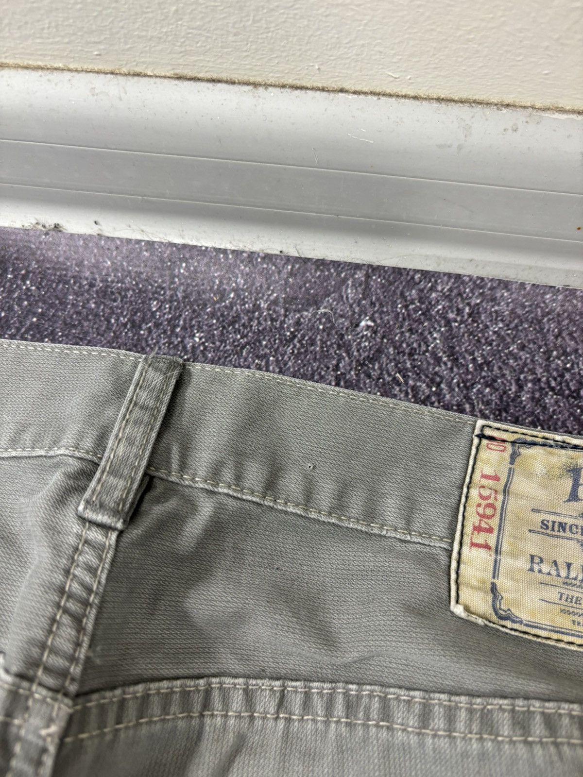 Polo Ralph Lauren Polo Ralph Lauren Men’s Gray Luxury Baggy Pants Jeans Size US 35 - 9 Thumbnail