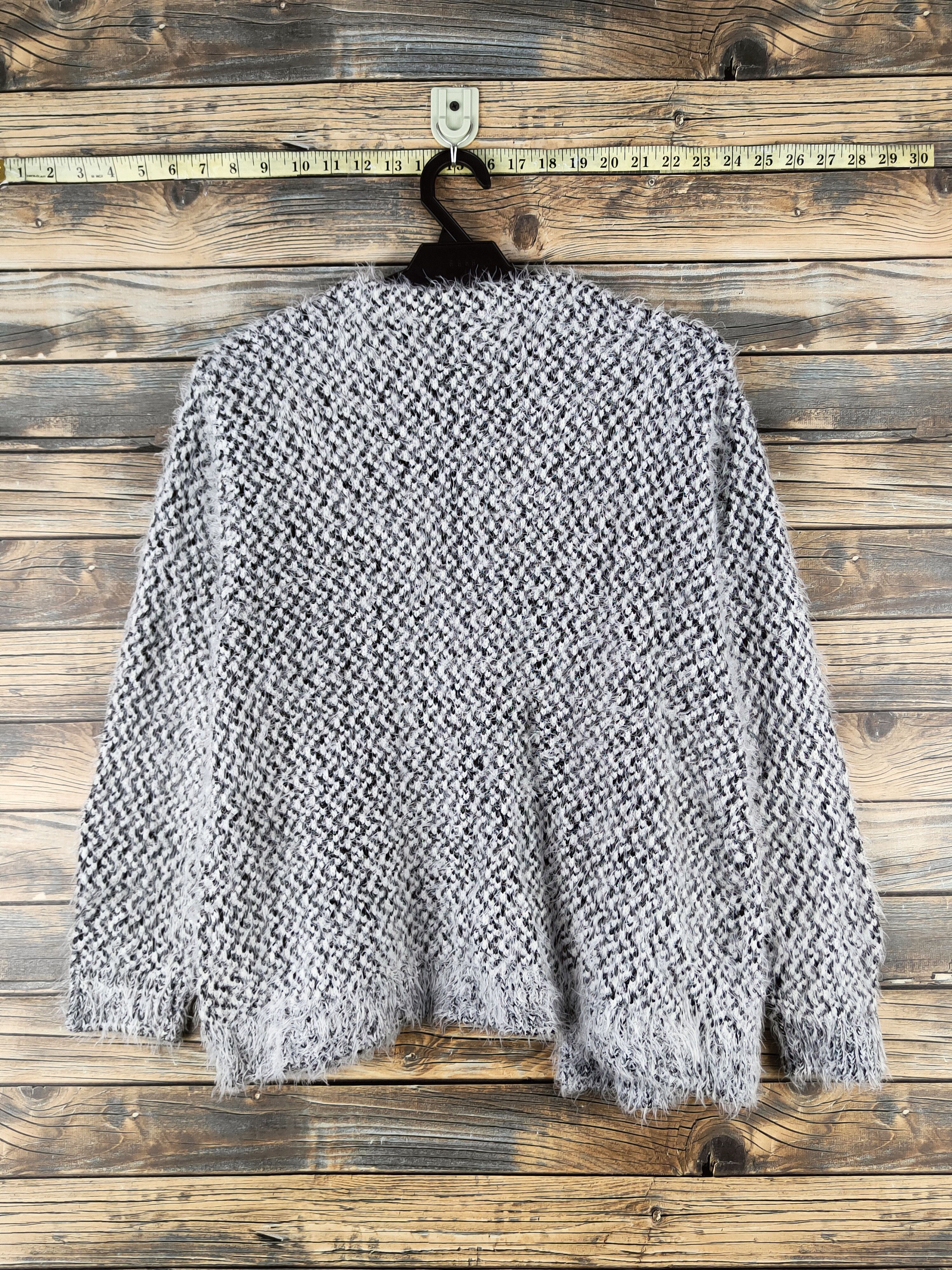 Japanese Brand DL Rope shaggy Fur Mohair Knitwear Cardigan #46-1003 Size M / US 6-8 / IT 42-44 - 7 Thumbnail
