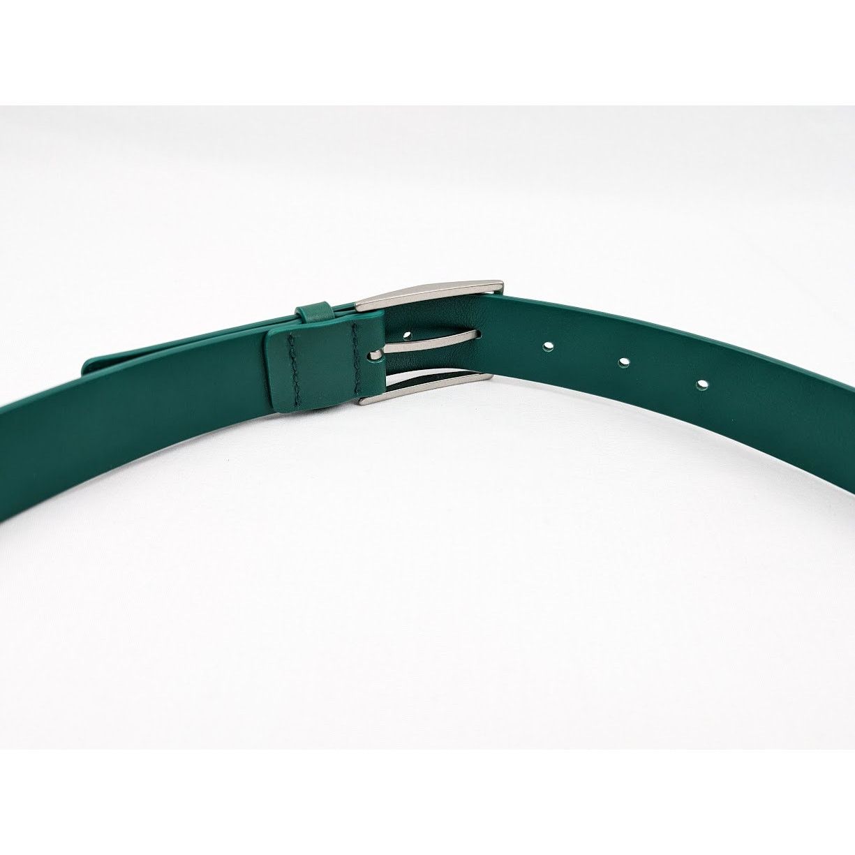 Bottega Veneta o1rshd1 Size: 95/ French Calf Nappa Belt Racing Green/Silver Size 36 - 15 Thumbnail