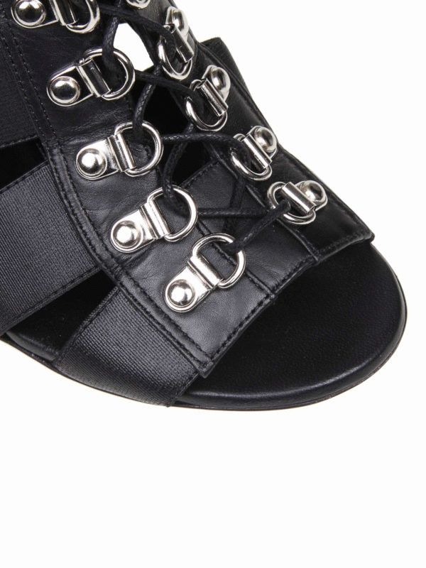 Balmain o1y0625 Heel Sandals in Black Size US 6 / IT 36 - 2 Thumbnail