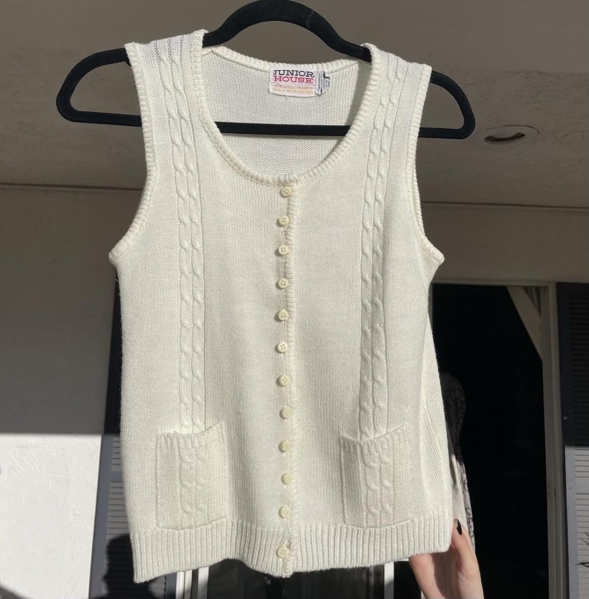 Vintage VINTAGE knit sweater vest Size S / US 4 / IT 40 - 1 Thumbnail
