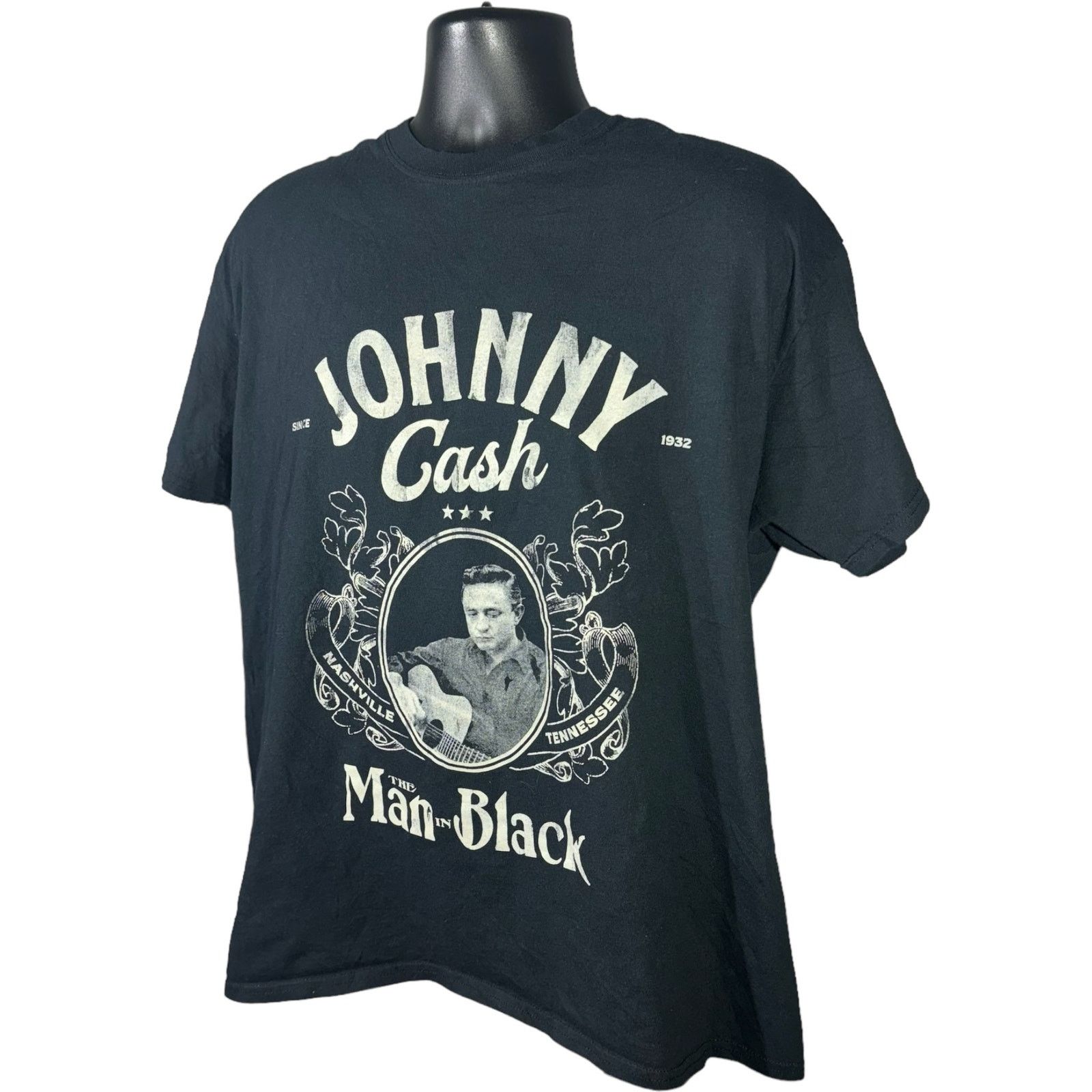 CASH CA Johnny Cash The Man In Black Tee Size US XL / EU 56 / 4 - 3 Thumbnail