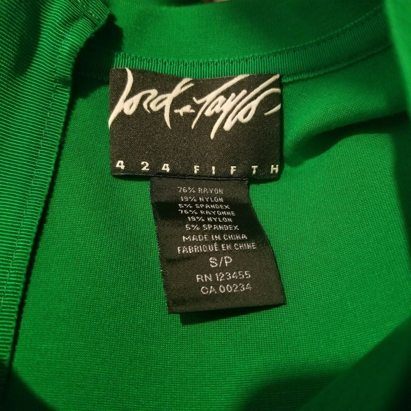 Lord & Taylor ❤️Lord & Taylor 424 Fifth Kelly Green Long Sleeve Shift Mini Size S / US 4 / IT 40 - 8 Thumbnail