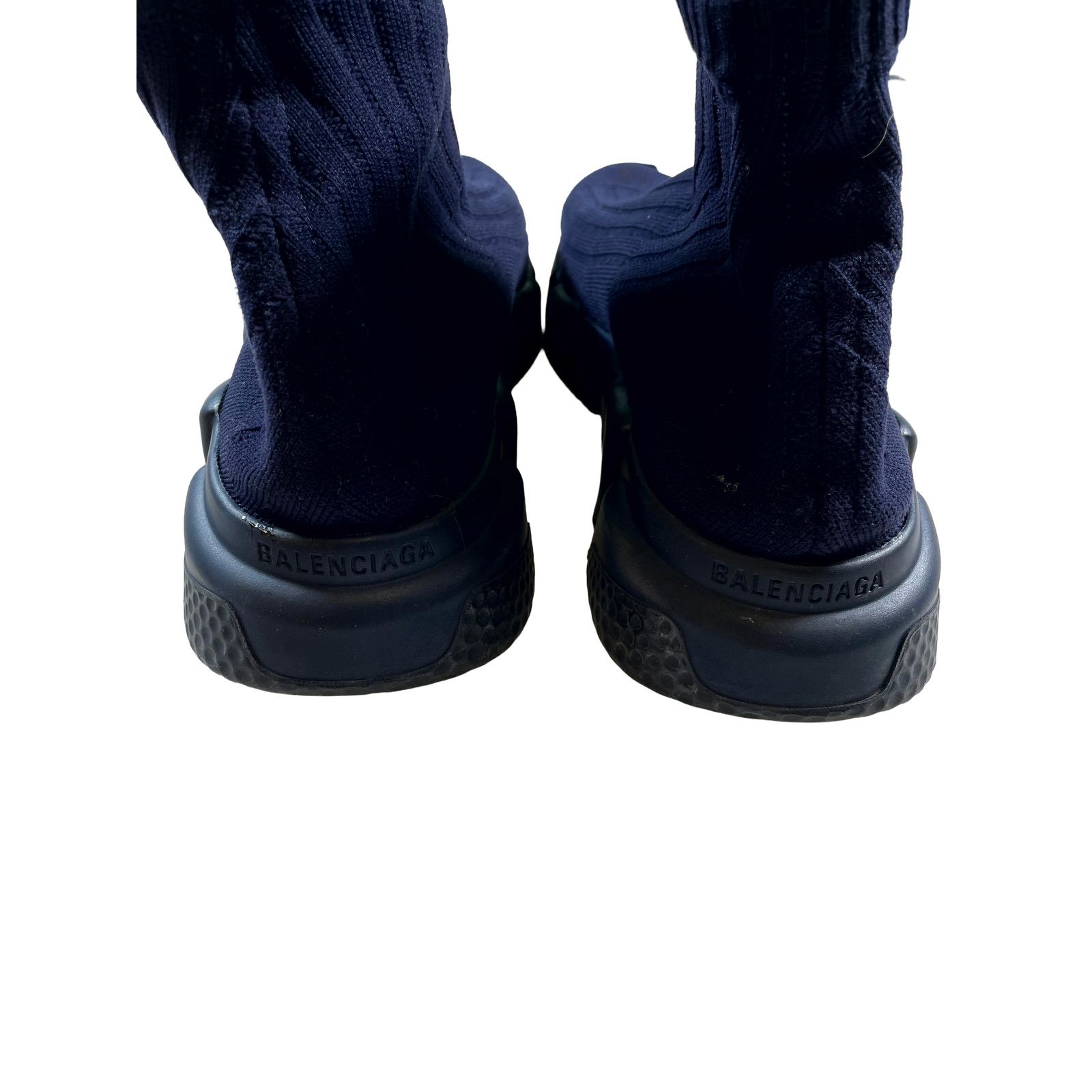 Balenciaga Balenciaga Navy Sock Sneakers Size US 6 / EU 39 - 3 Thumbnail