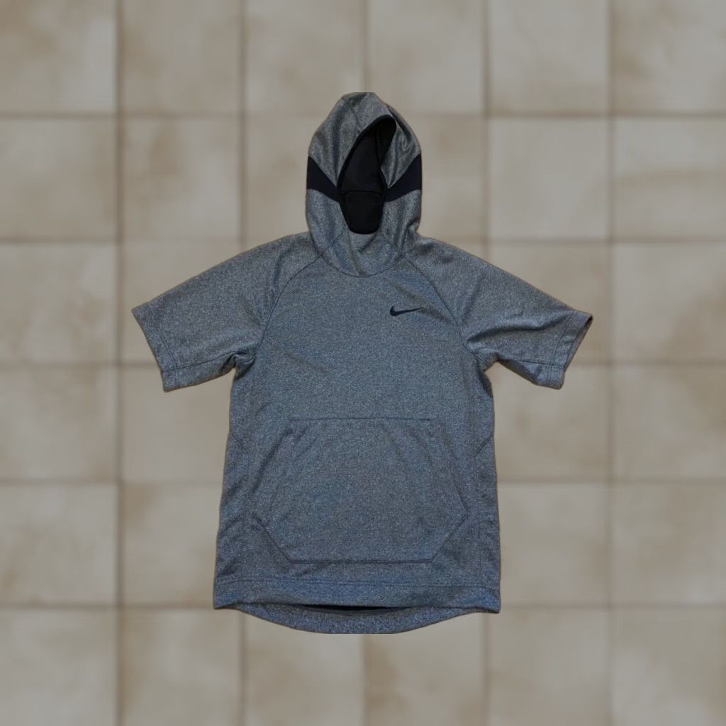 Nike Nike Mens S Grey Dri-FIT Spotlight Short Sleeve Hoodie Pullover Casual Shirt Size US S / EU 44-46 / 1 - 1 Thumbnail