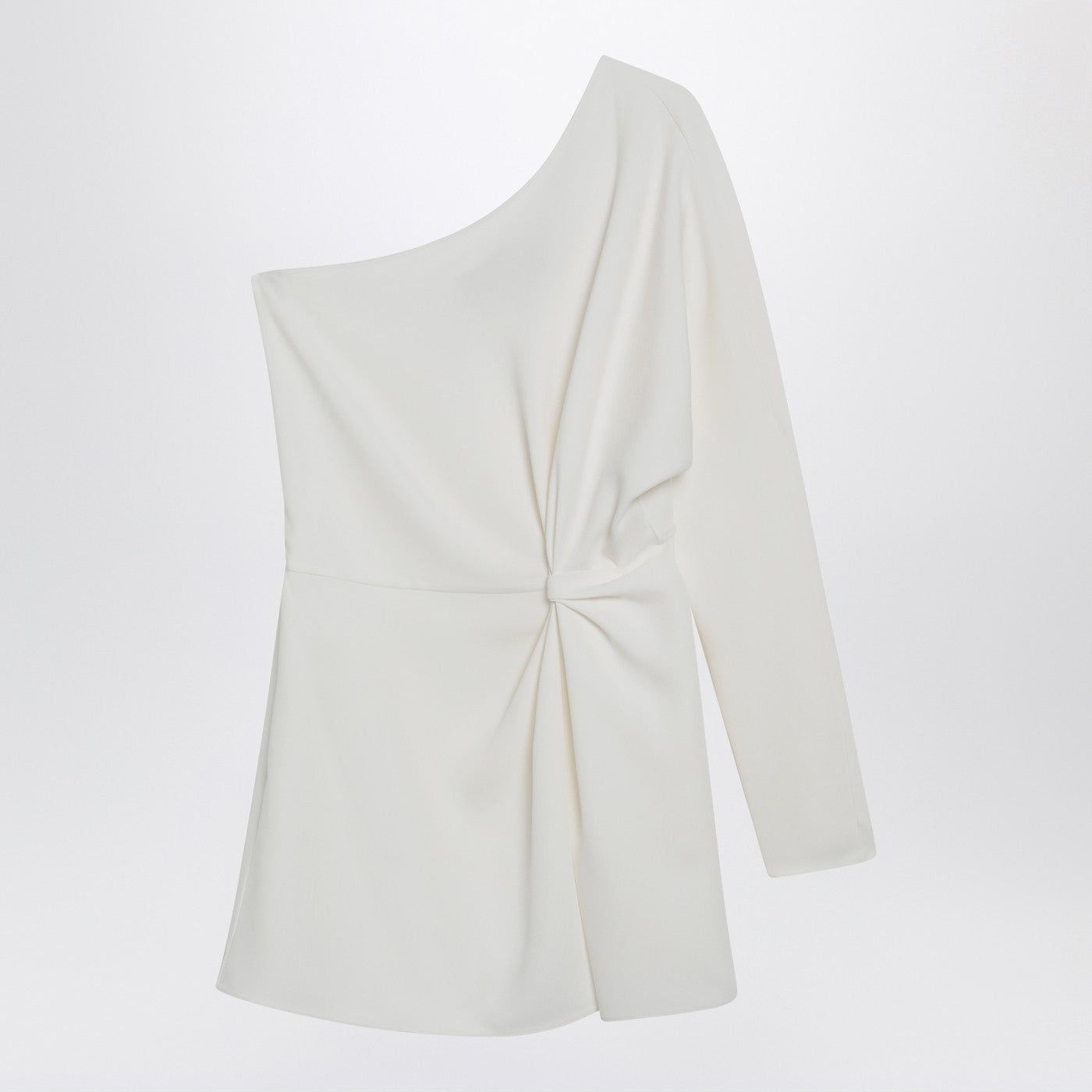Valentino Valentino Ivory One-Shoulder Top In Couture Cady Size M / US 6-8 / IT 42-44 - 1 Thumbnail