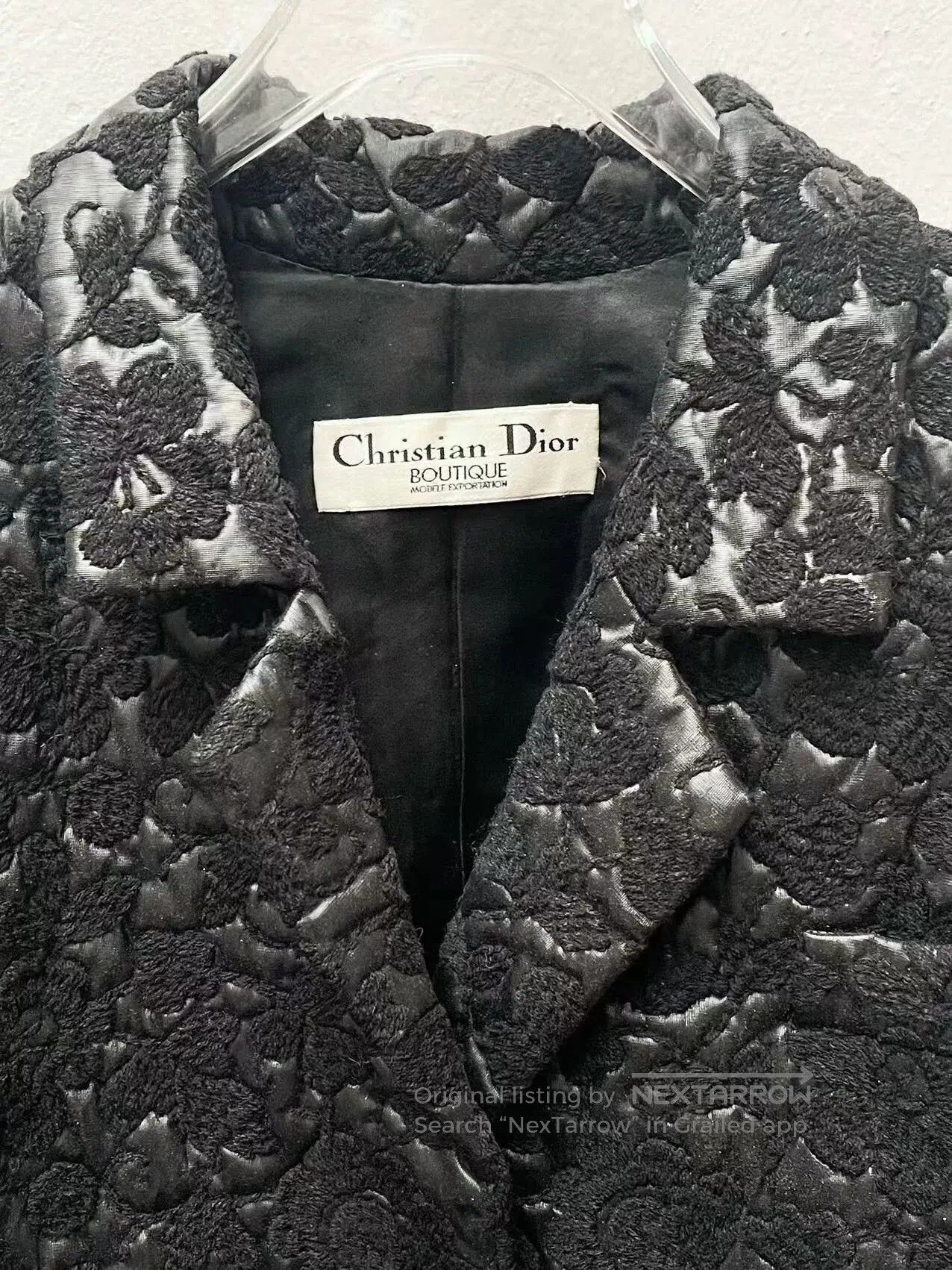 Dior Vintage Christian Dior Floral Embroidered Jacket. Size M / US 6-8 / IT 42-44 - 3 Thumbnail