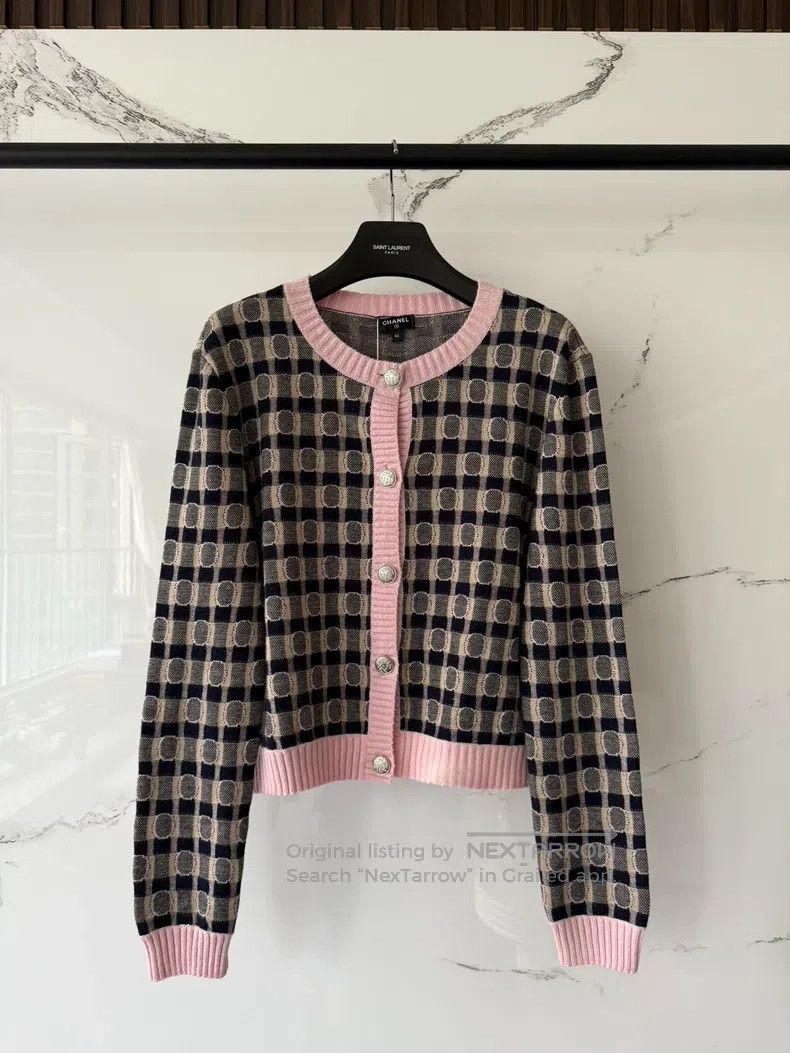 Chanel Chanel Cheid Back Letter Logo Coco Cardigan coat Size M / US 6-8 / IT 42-44 - 1 Thumbnail